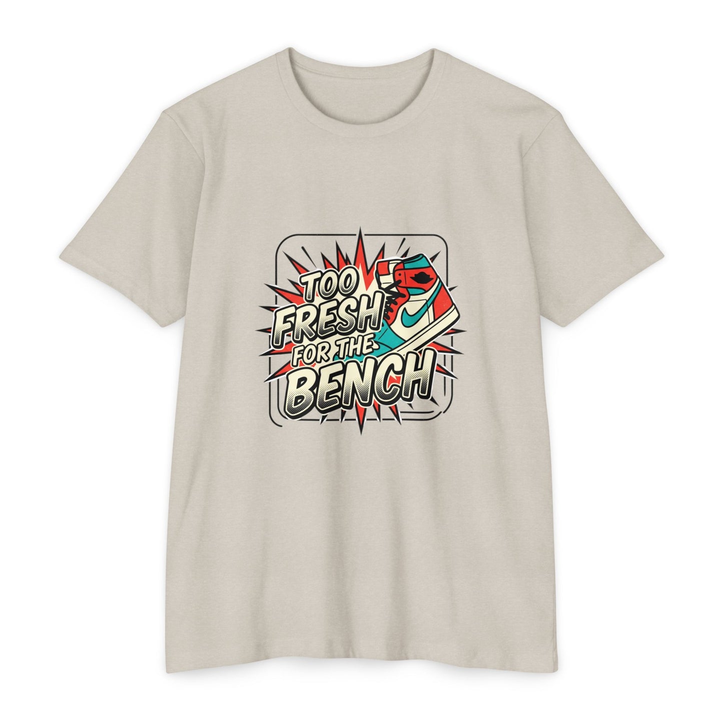 Too Fresh For The Bench Retro Sneaker T-Shirt