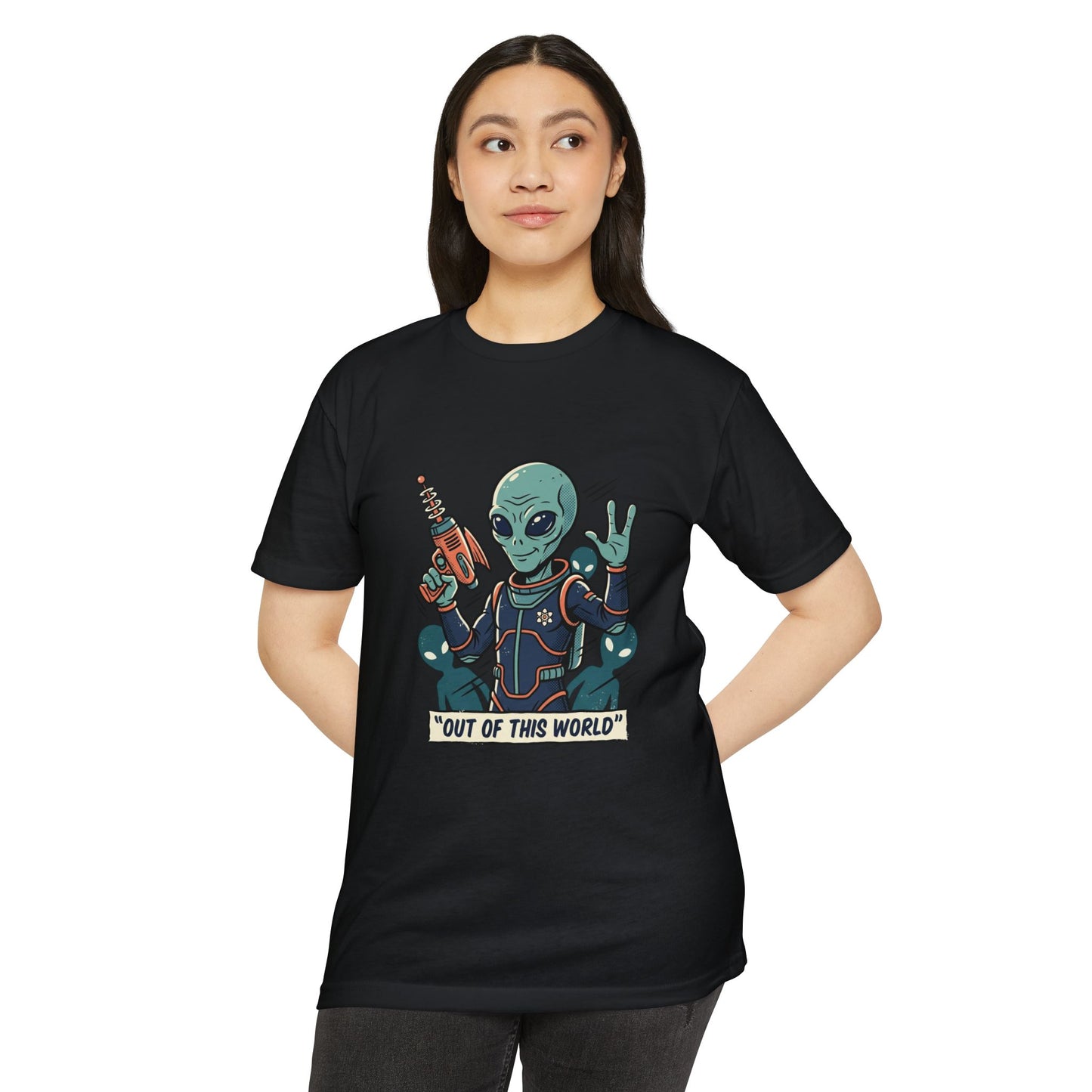 Alien Ray Gun T-Shirt — "Out of This World" Graphic Tee