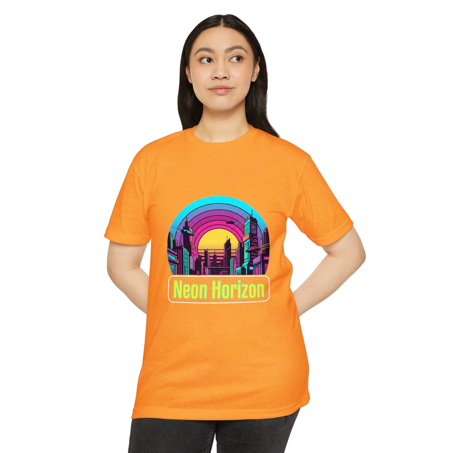 Neon Horizon Retro City T-Shirt
