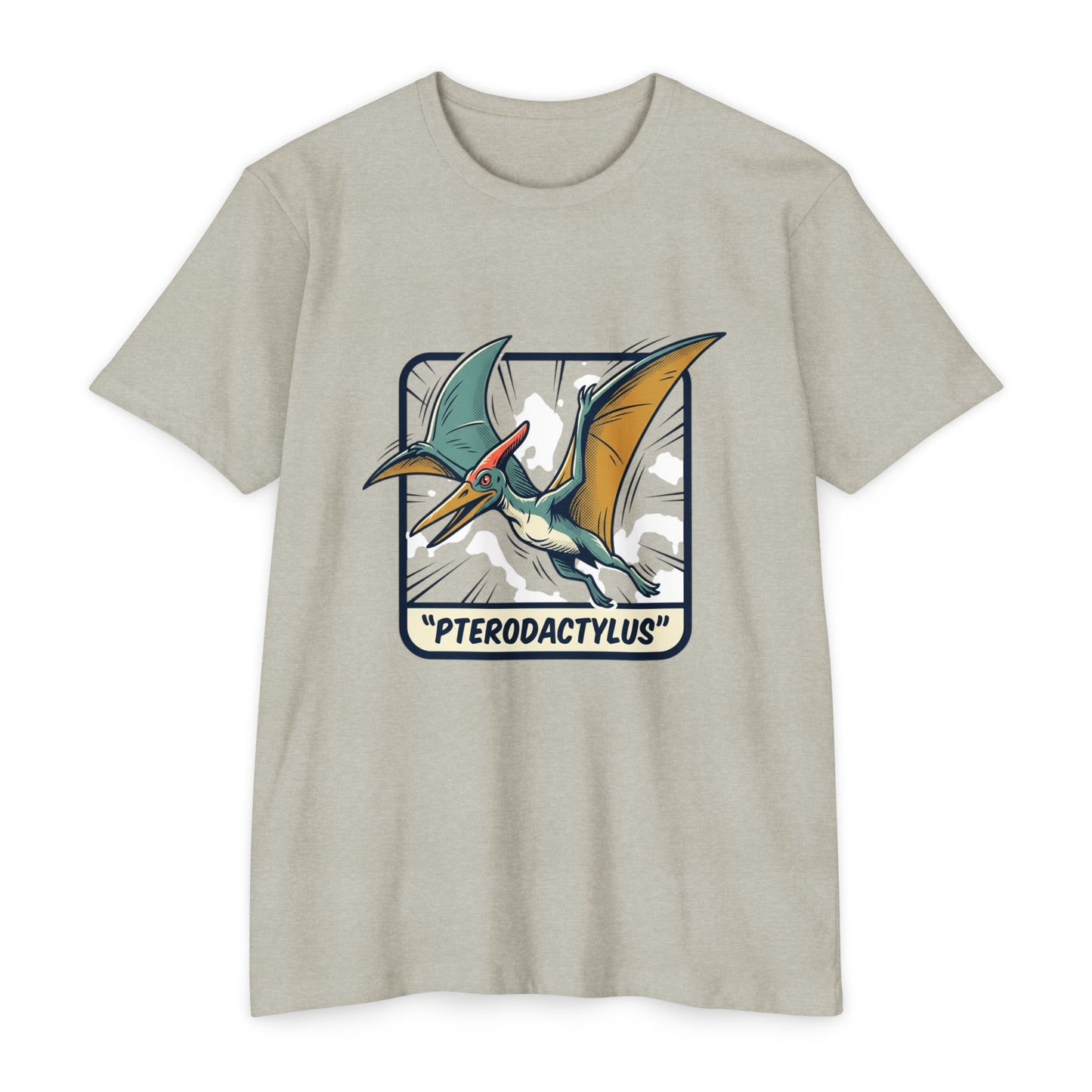Vintage Pterodactylus Dino T-Shirt — Retro Dinosaur Graphic Tee