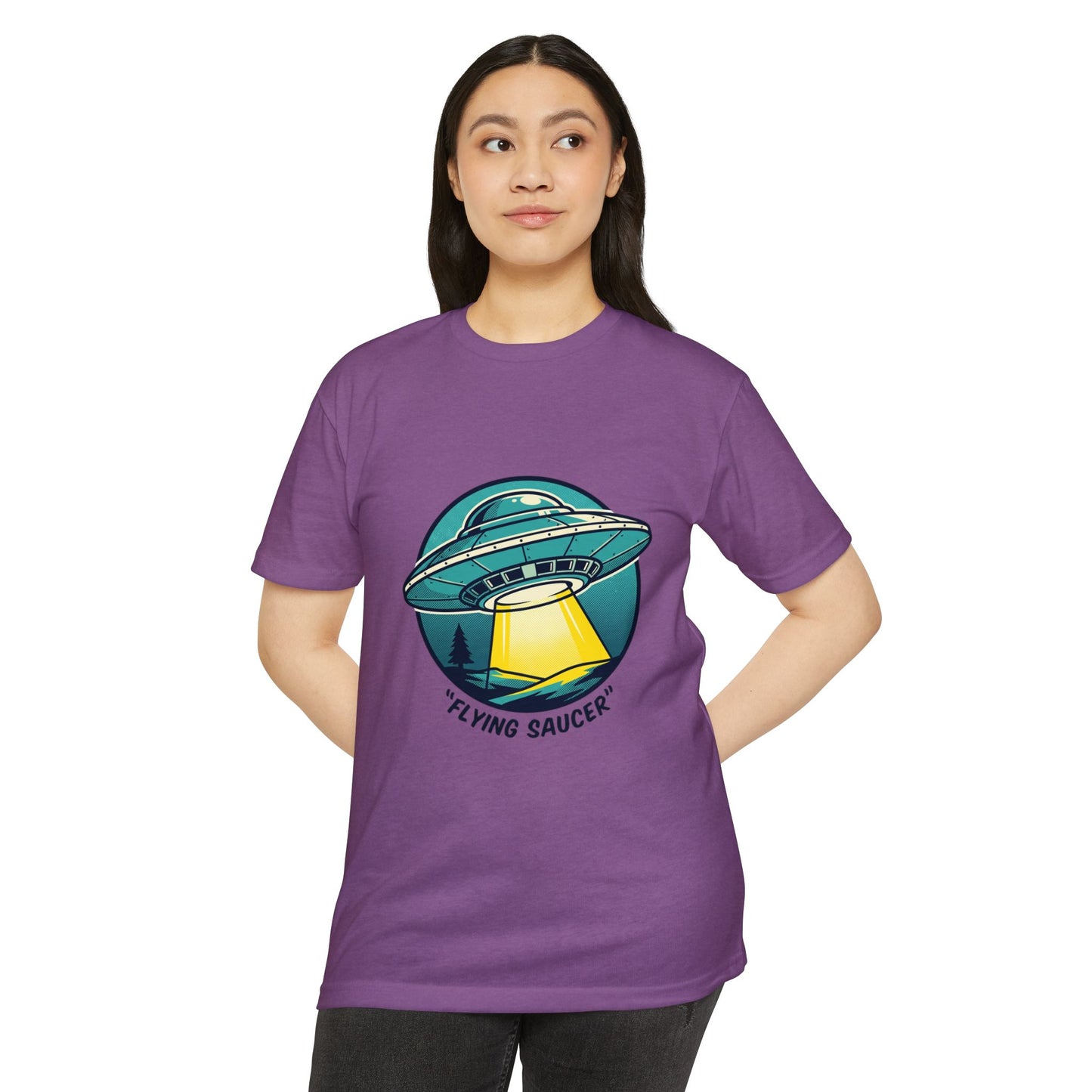 Retro Flying Saucer UFO T-Shirt — Vintage Space Graphic Tee