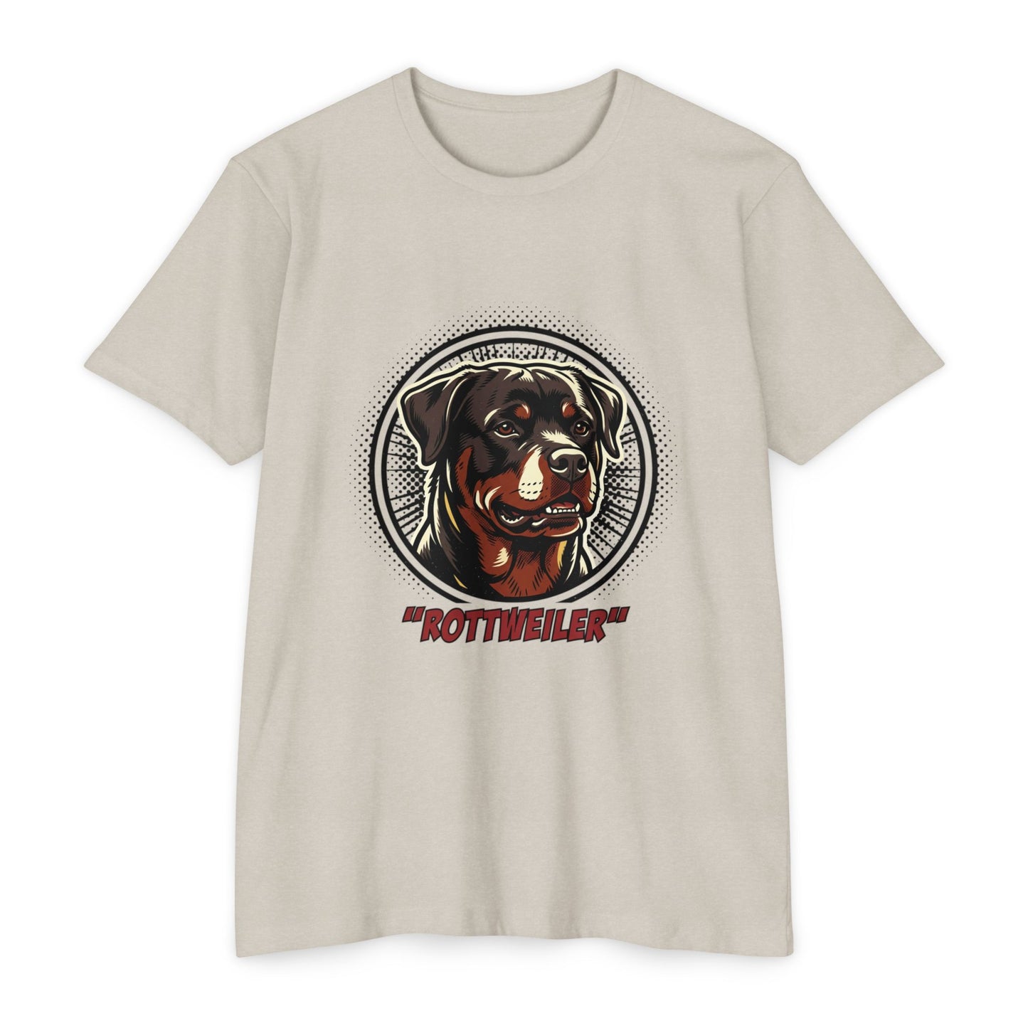 Rottweiler Vintage Portrait T-Shirt — Retro Dog Graphic Tee