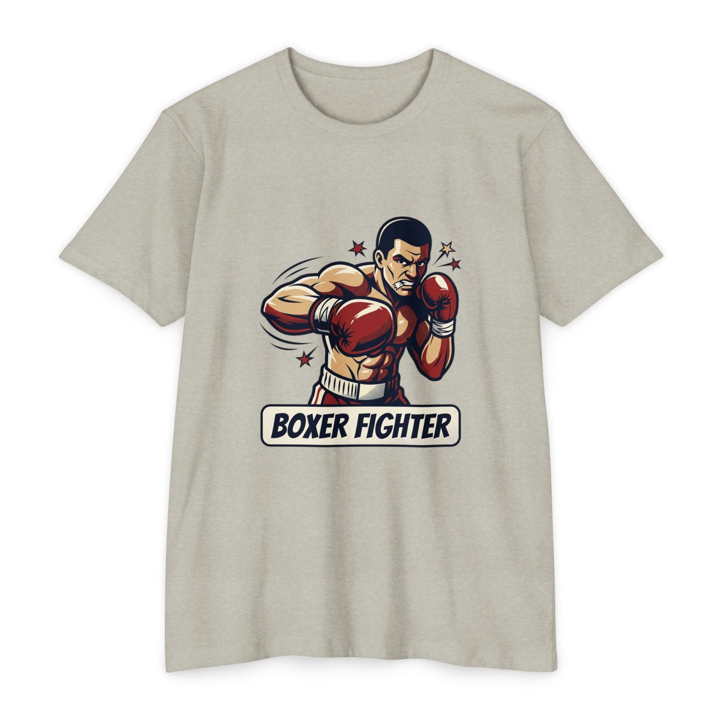 Boxer Fighter Vintage Boxing Graphic T-Shirt — Retro Gym Tee for Fans & Trainers