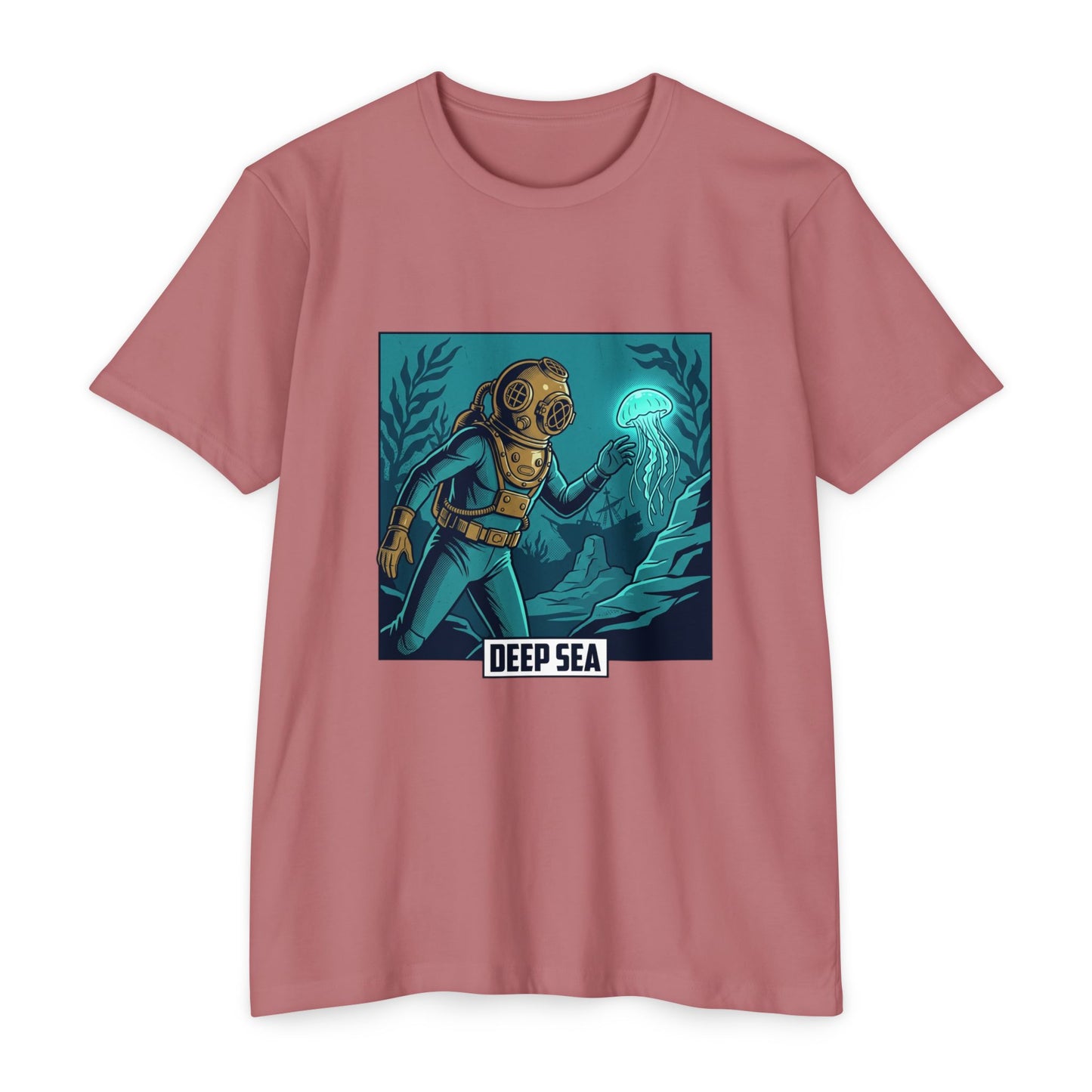 Deep Sea Diver Vintage Helmet Scuba T-Shirt