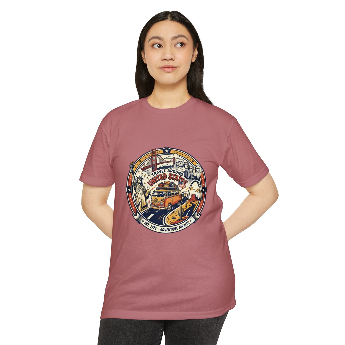 Vintage 'Travel Around the World' Road Trip T-Shirt