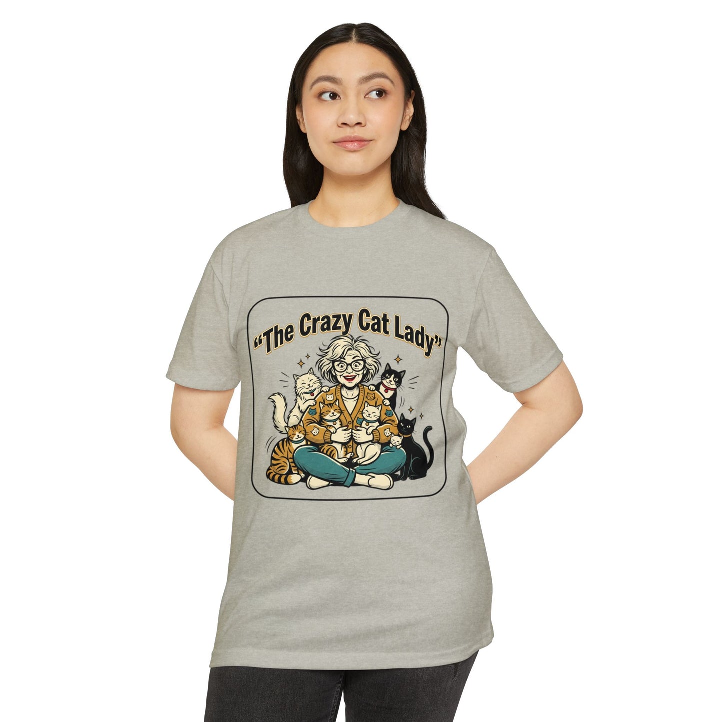Crazy Cat Lady Retro Cat Mom T-Shirt