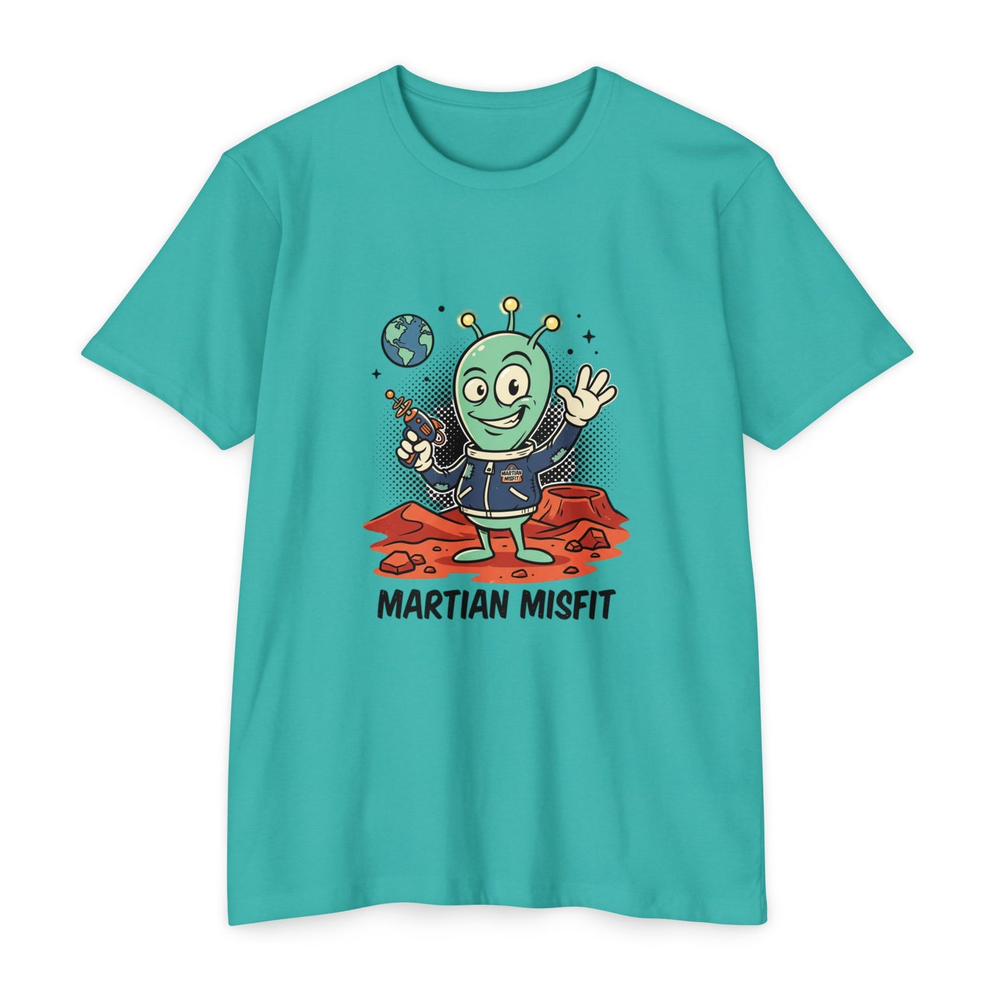 Martian Misfit Retro Alien T-Shirt — Cute Space Graphic Tee