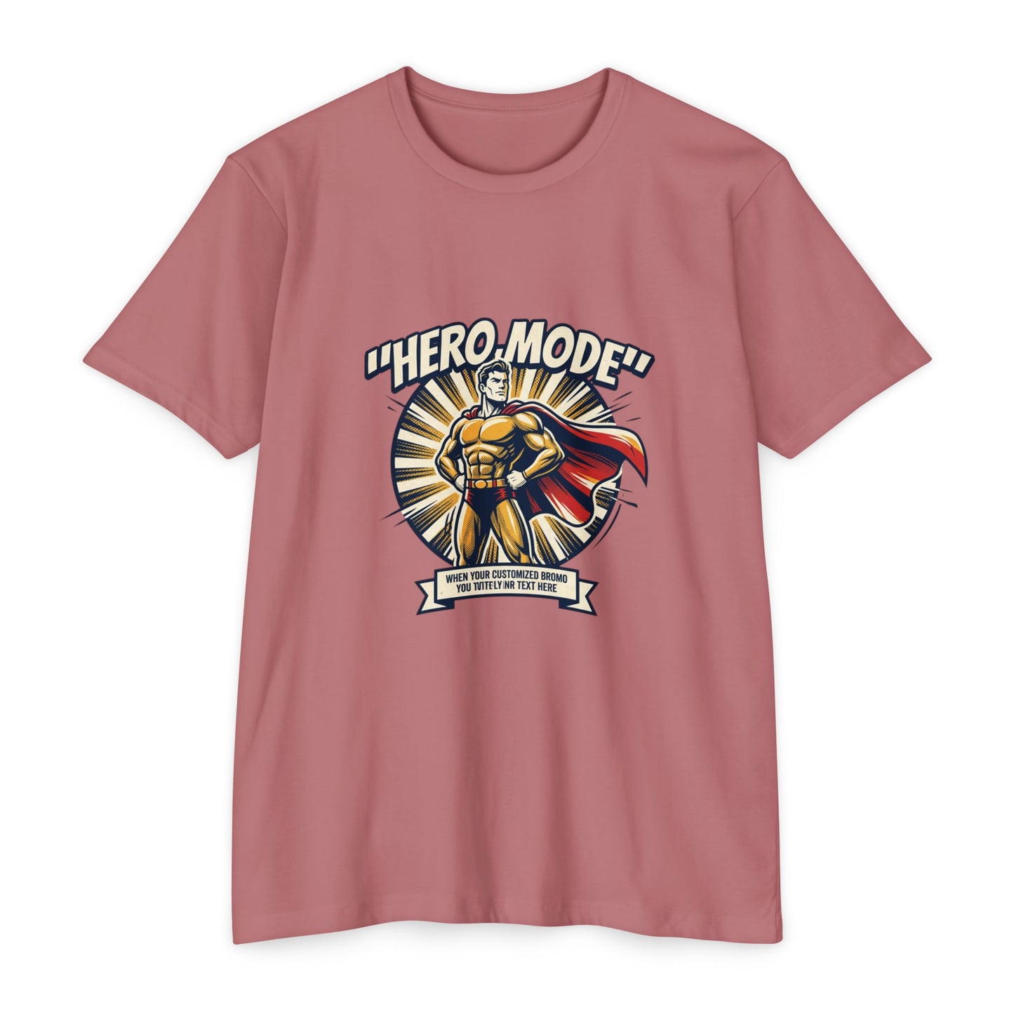Hero Mode T-Shirt – Superhero Graphic Tee with "Hero Mode" Slogan