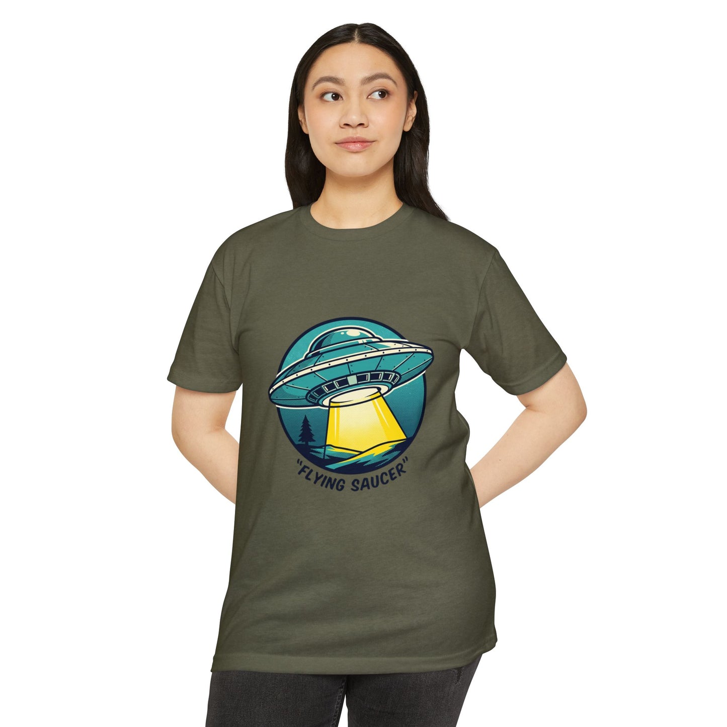 Retro Flying Saucer UFO T-Shirt — Vintage Space Graphic Tee