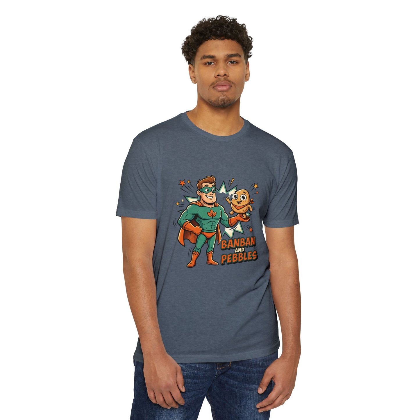 Banban and Pebbles Superhero Kids T-Shirt