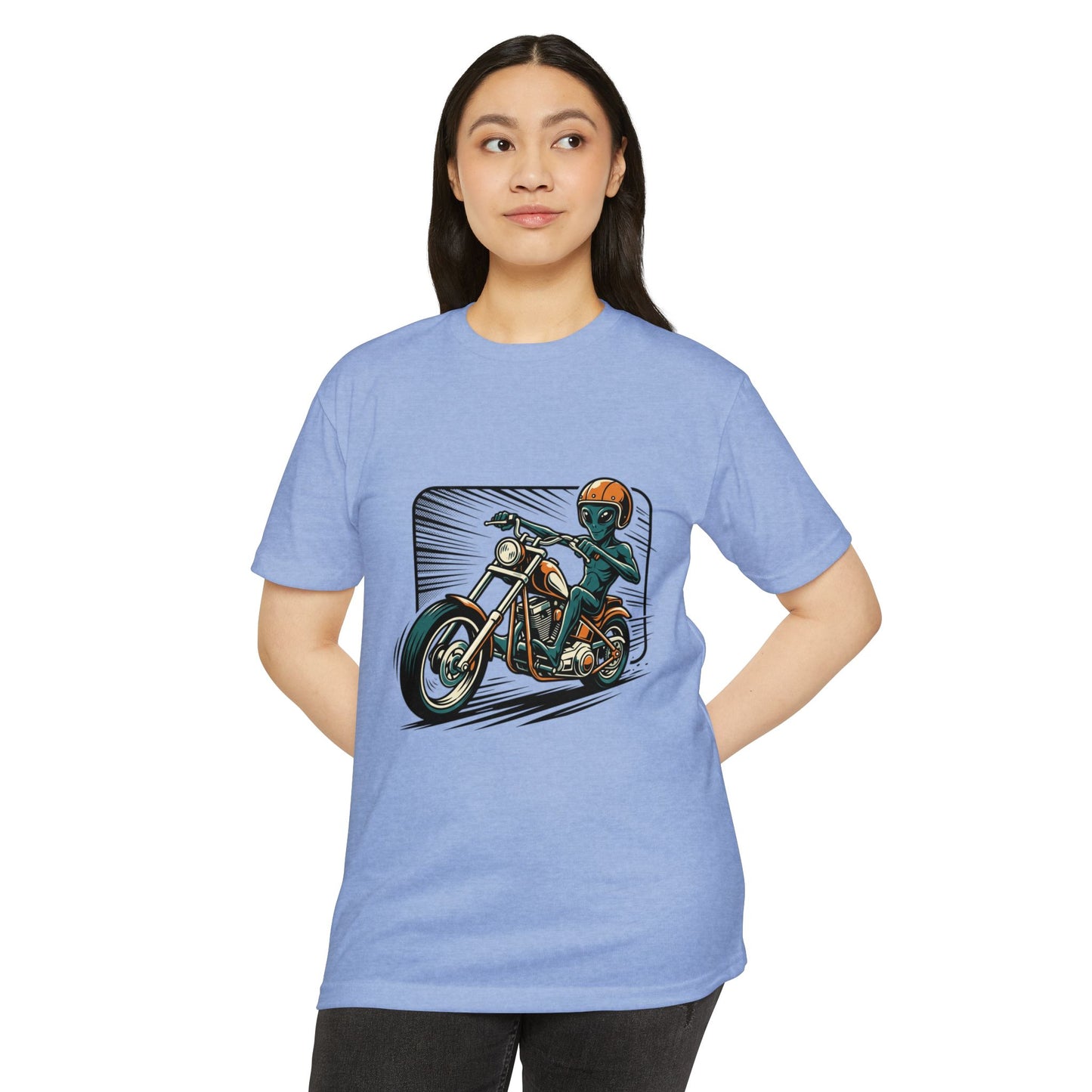 Motorcycle Rider Graphic T-Shirt — Retro Biker Design