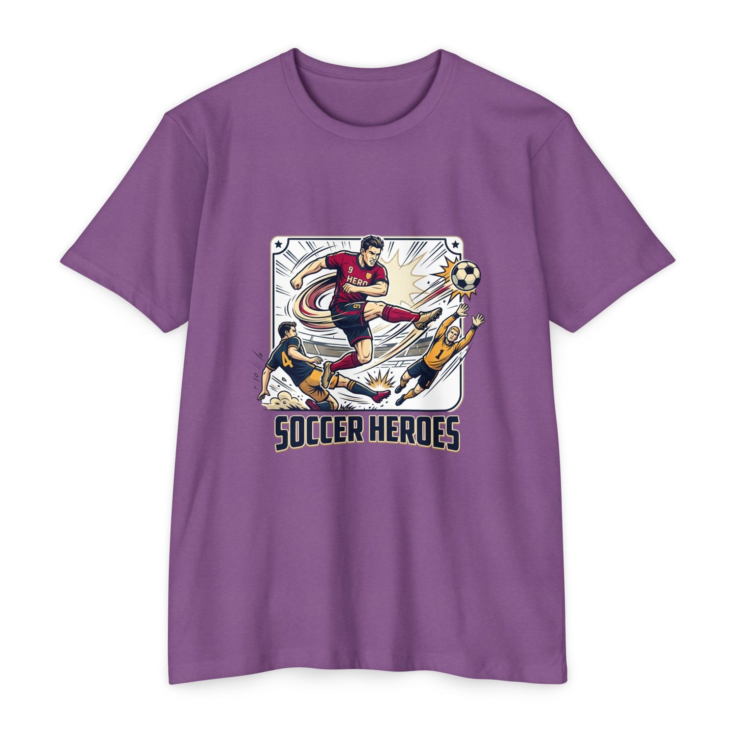 Soccer Heroes Graphic T-Shirt — Vintage Action Soccer Player Tee