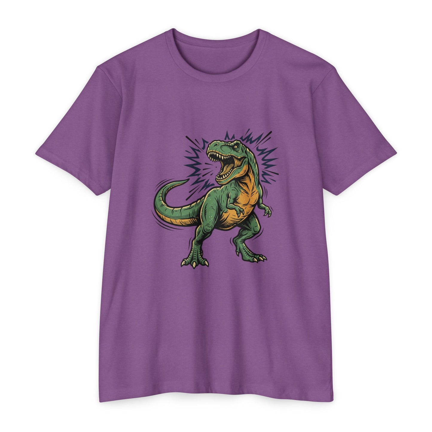 Camiseta — Camiseta retro con ilustración de T-Rex rugiendo