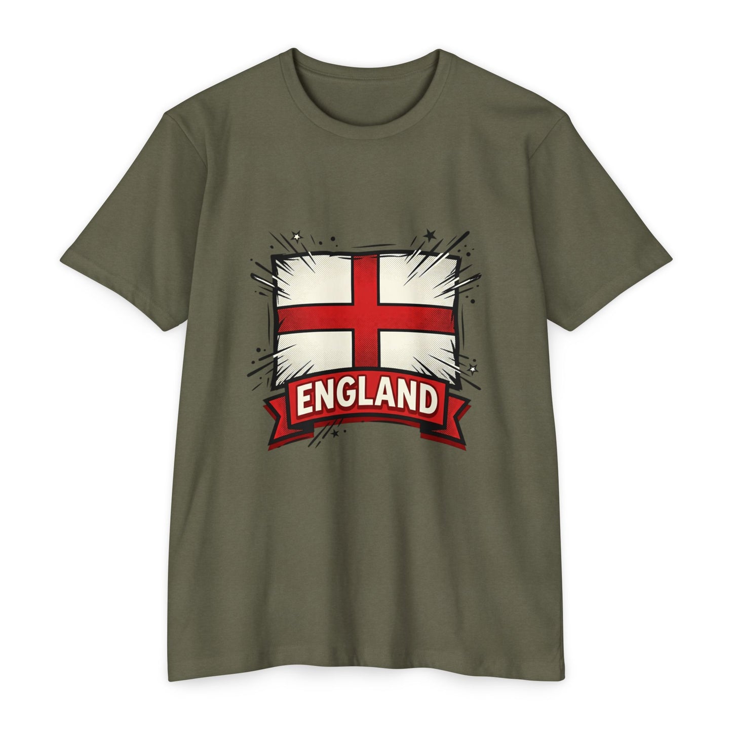 England St. George Cross T-Shirt — Flag Graphic Tee for Fans & Supporters