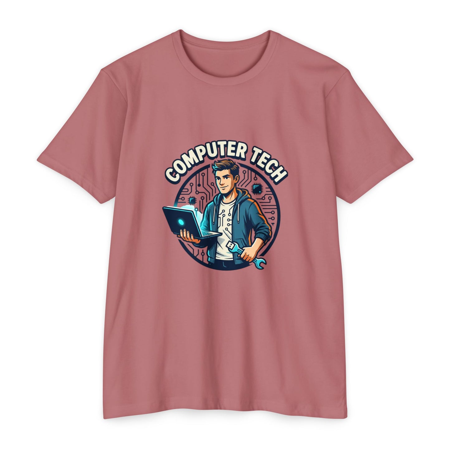 Computer Tech T-Shirt — Retro IT Technician Graphic Tee