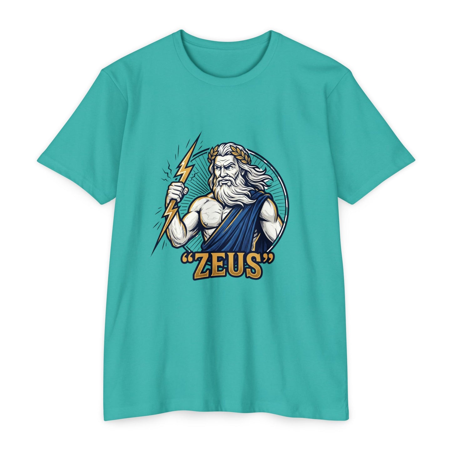 Zeus Lightning Graphic T‑Shirt — Mythology Greek God Tee
