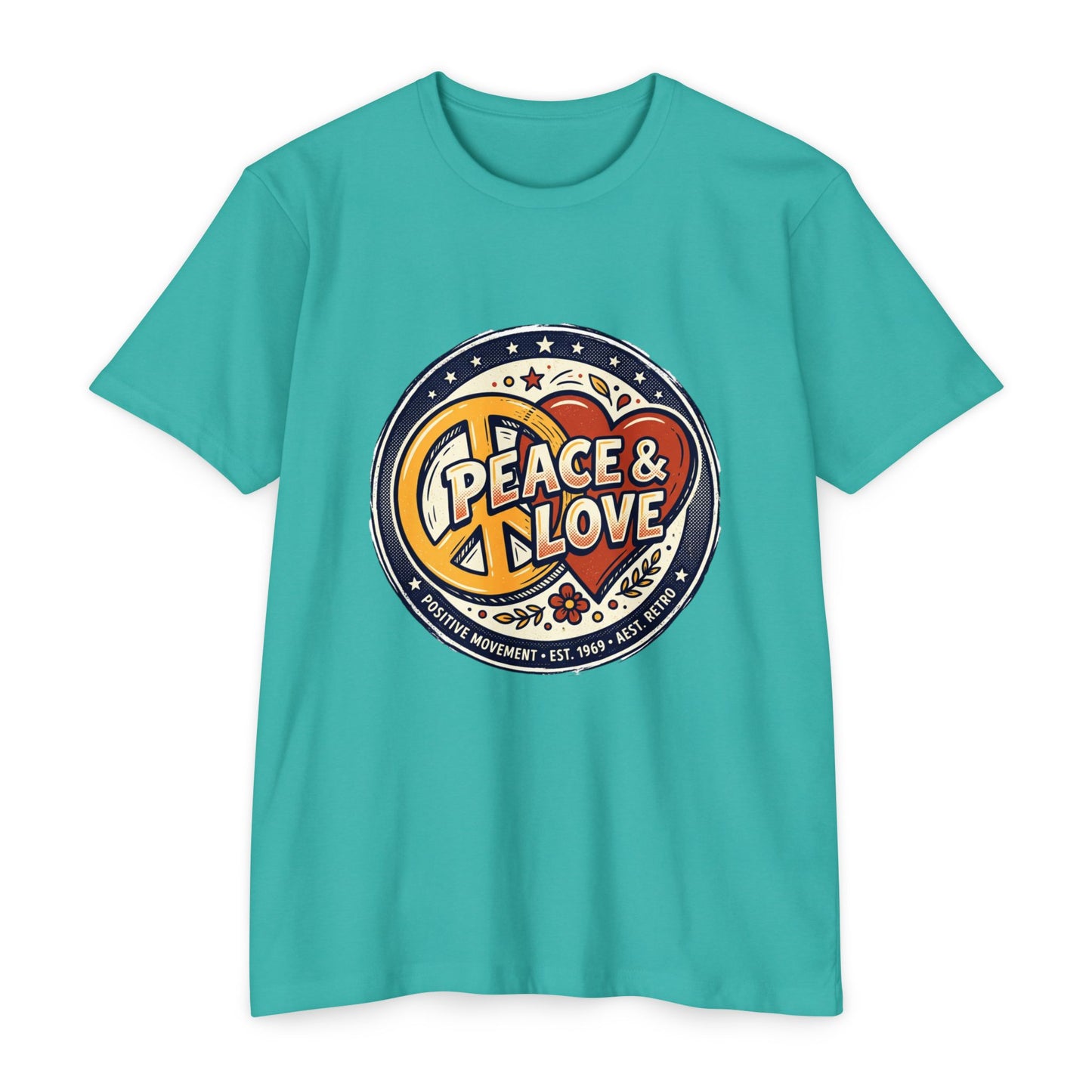 Peace & Love Retro Peace Sign T-Shirt