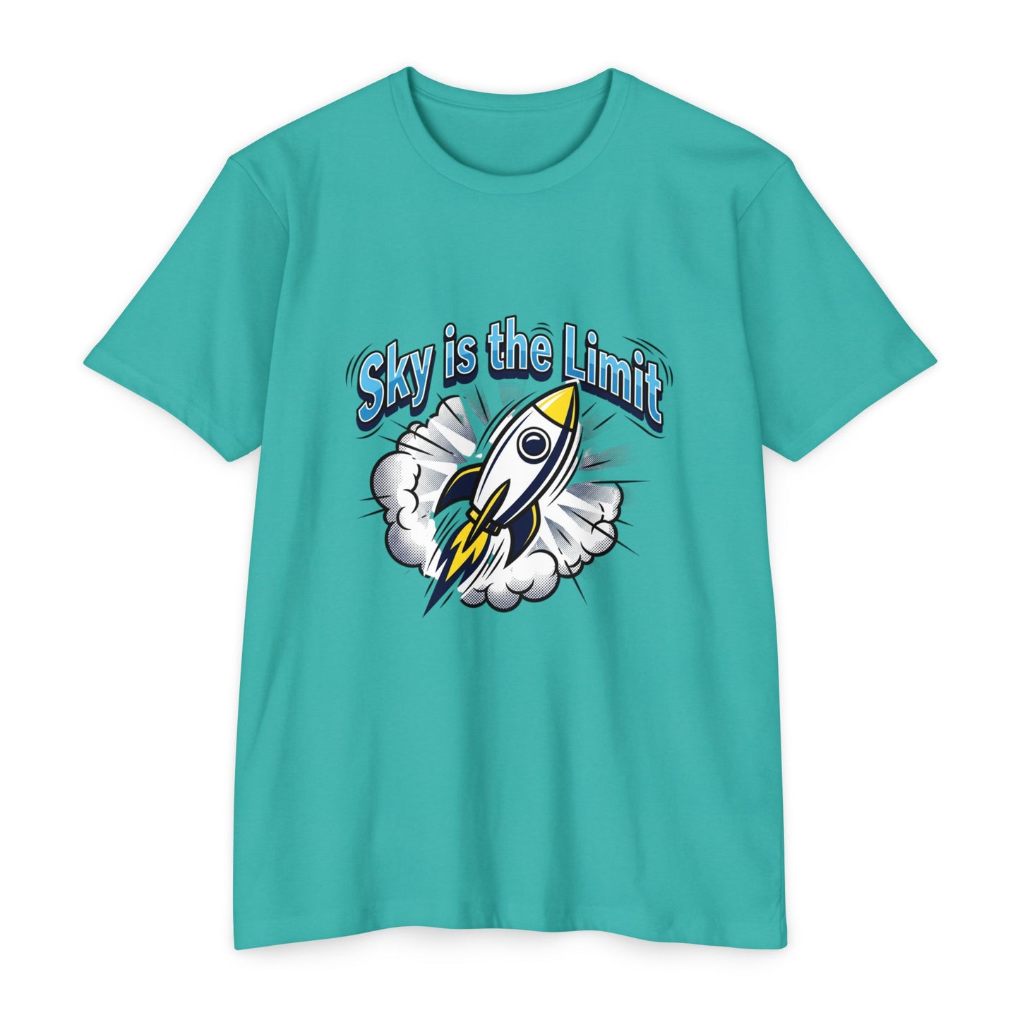 Sky Is the Limit Rocket T-Shirt — Inspirational Graphic Tee