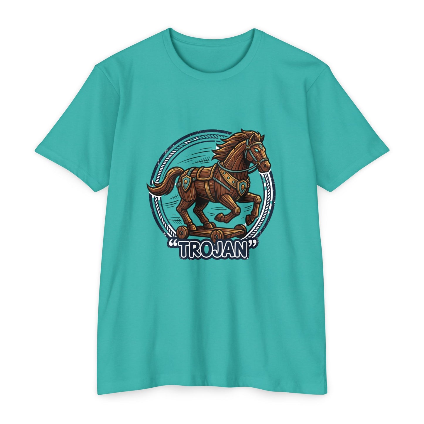 Trojan Horse Vintage Equestrian Logo T-Shirt