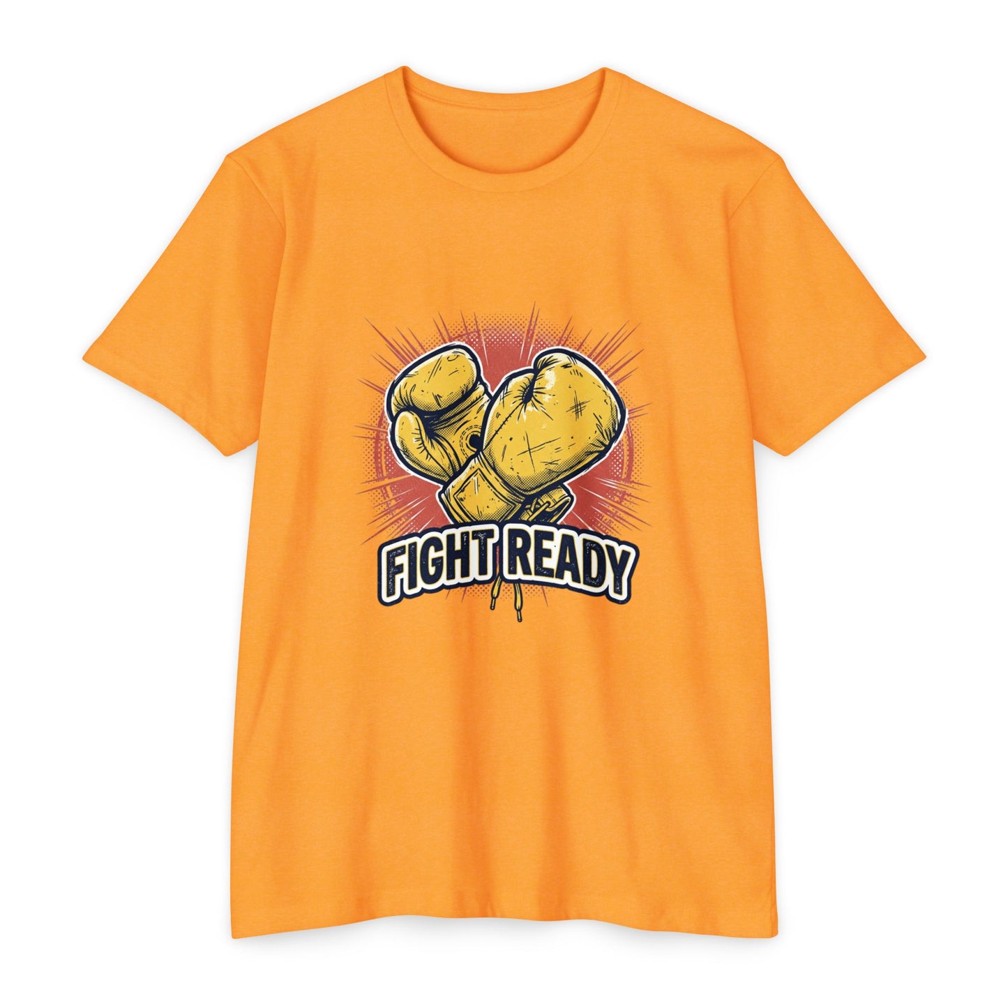 Fight Ready Boxing T-Shirt — Vintage Yellow Gloves Graphic Tee
