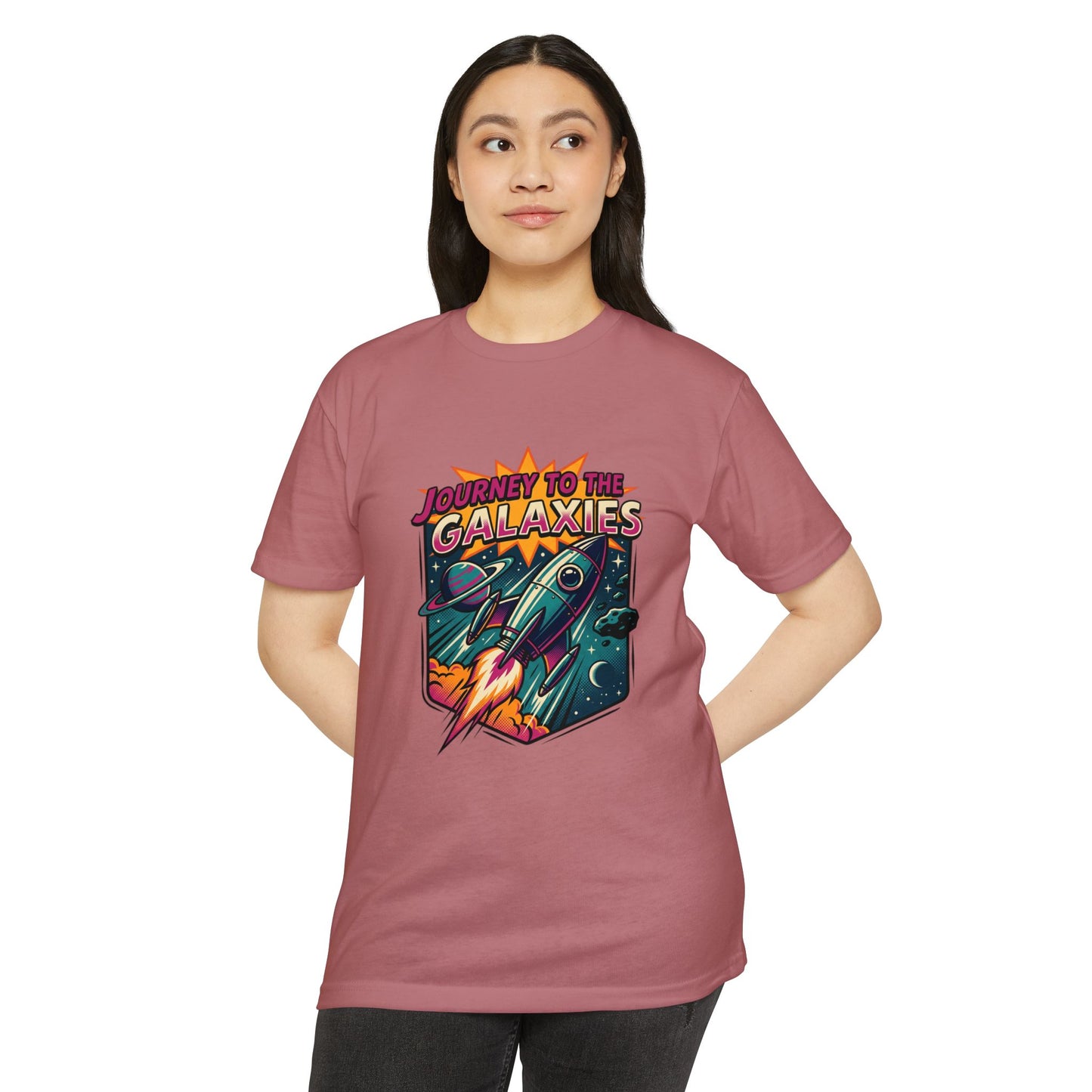 Journey to the Galaxies T-Shirt — Retro Rocket Space Tee