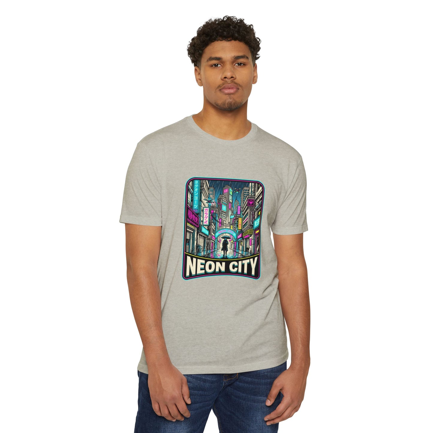 Neon City Retro Cyberpunk T-Shirt — Retro Cyberpunk Streetwear Tee