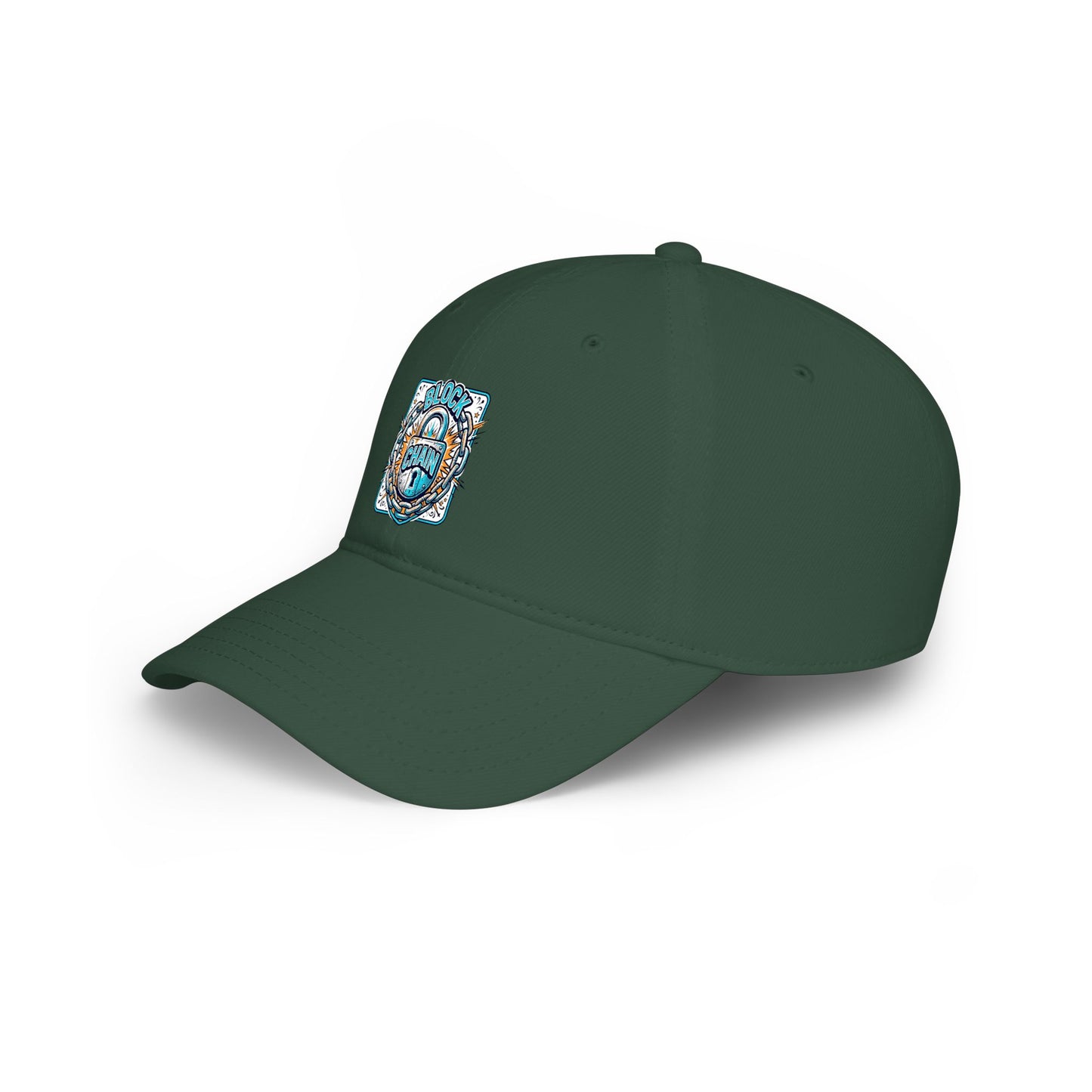 Retro "Block Chain" Low Profile Baseball Cap — Vintage Dad Hat