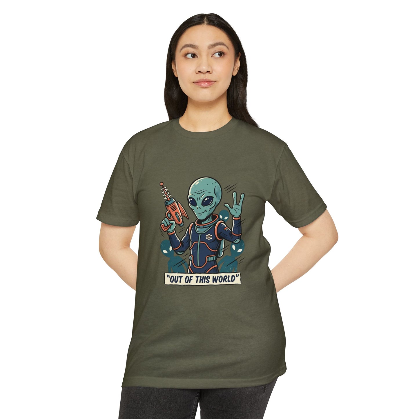 Alien Ray Gun T-Shirt — "Out of This World" Graphic Tee
