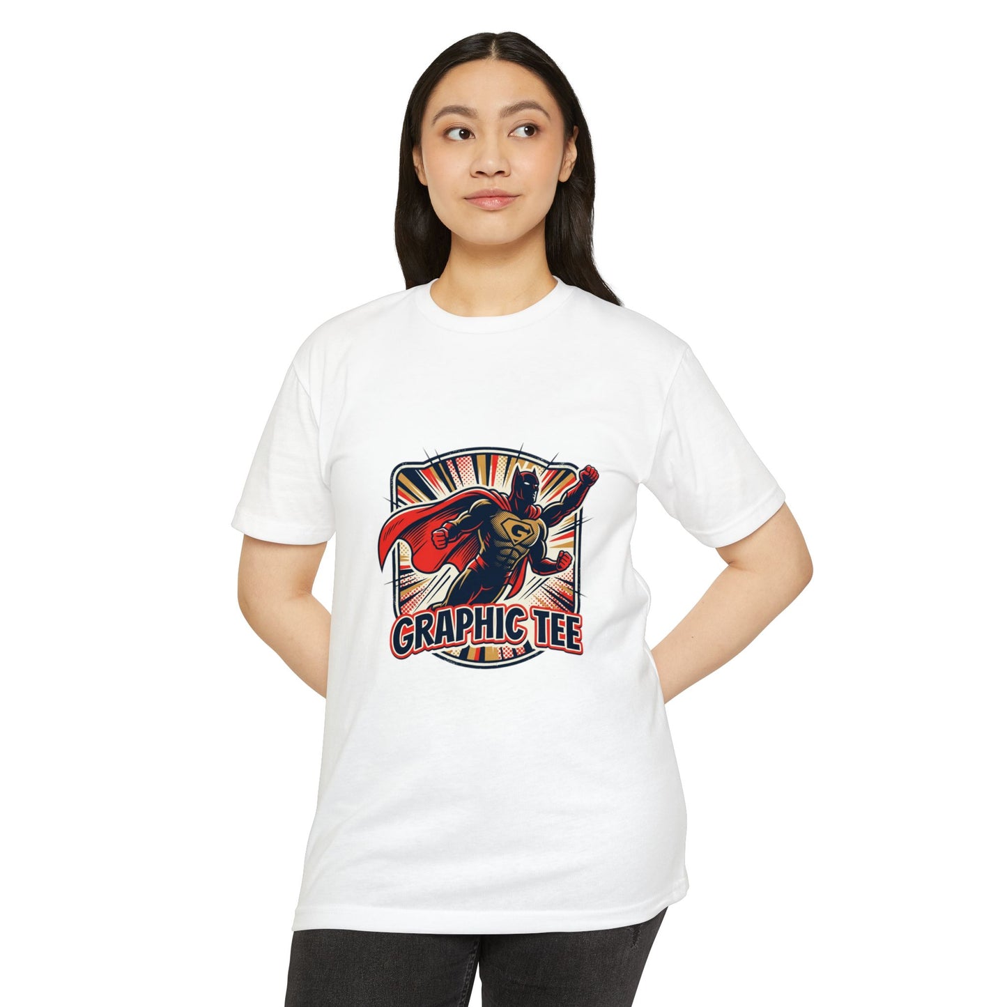 Retro Superhero Graphic Tee — Vintage Comic T-Shirt