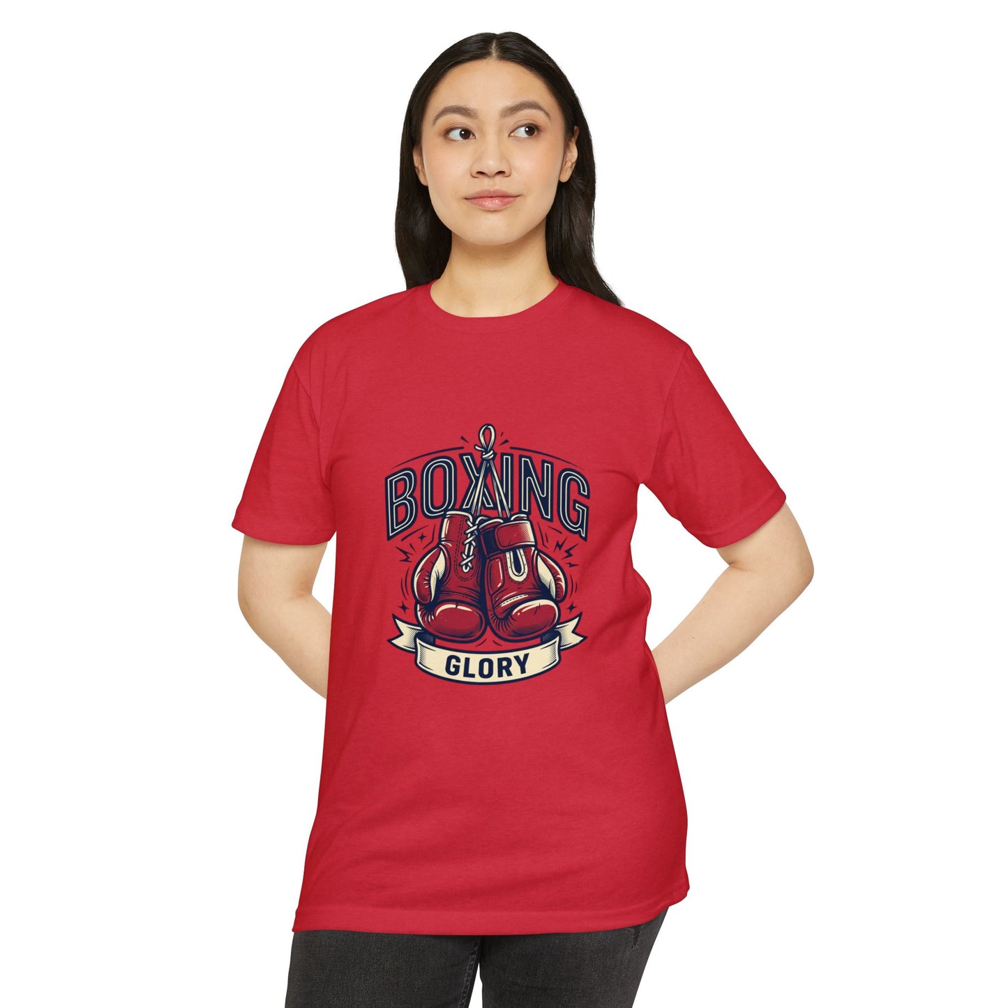 Boxing Glory T-Shirt – Vintage Red Gloves Graphic Tee