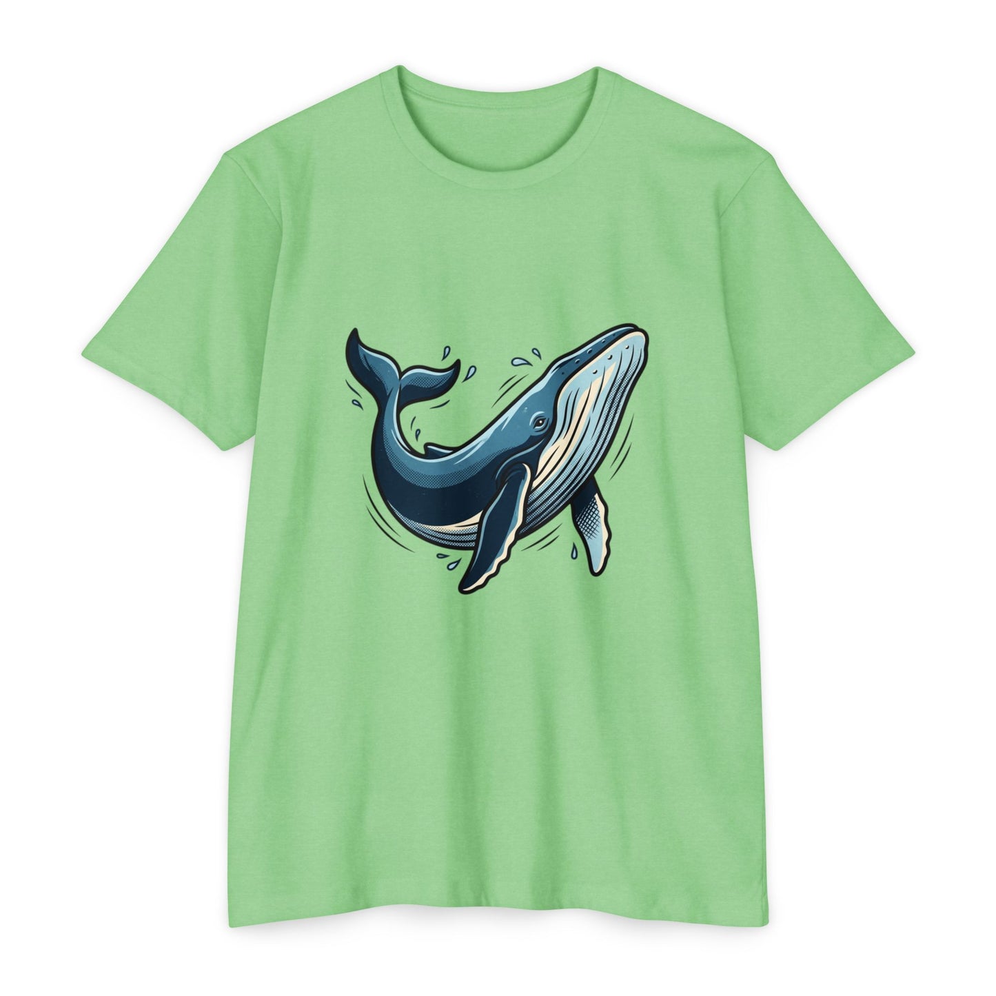 Whale Illustration T-Shirt — Retro Ocean Graphic Tee