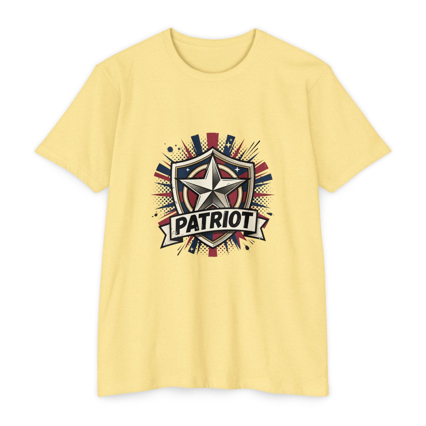 Patriot Shield T-Shirt — Vintage American Star Graphic Tee