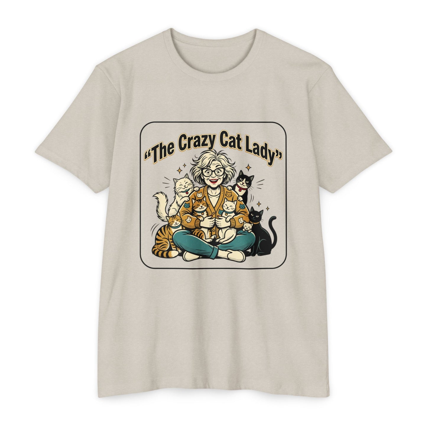 Crazy Cat Lady Retro Cat Mom T-Shirt