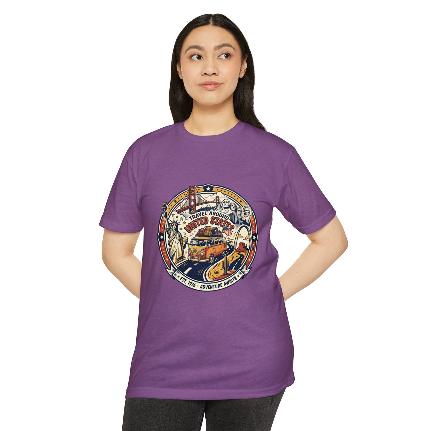 Vintage 'Travel Around the World' Road Trip T-Shirt