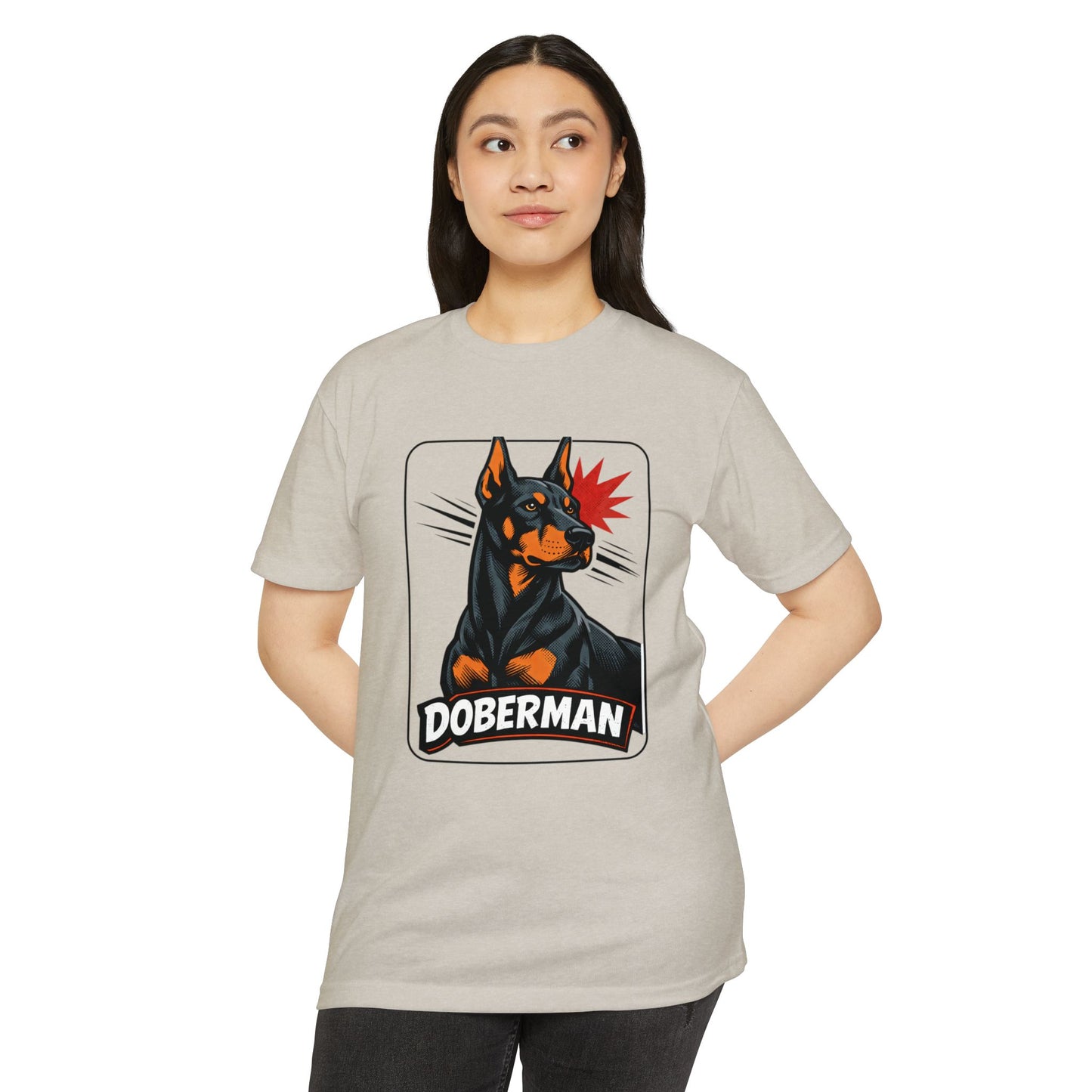 Doberman Graphic T-Shirt — Bold Vintage Canine Design