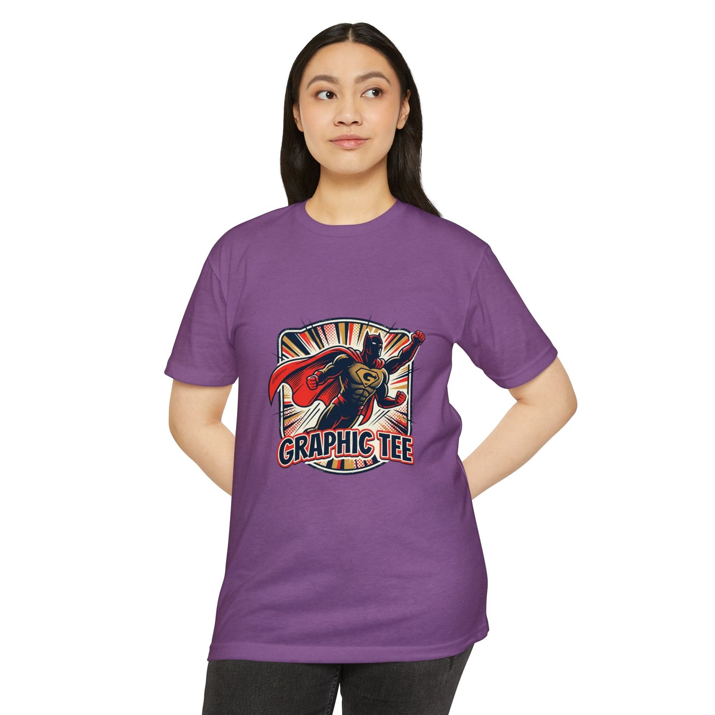 Retro Superhero Graphic Tee — Vintage Comic T-Shirt