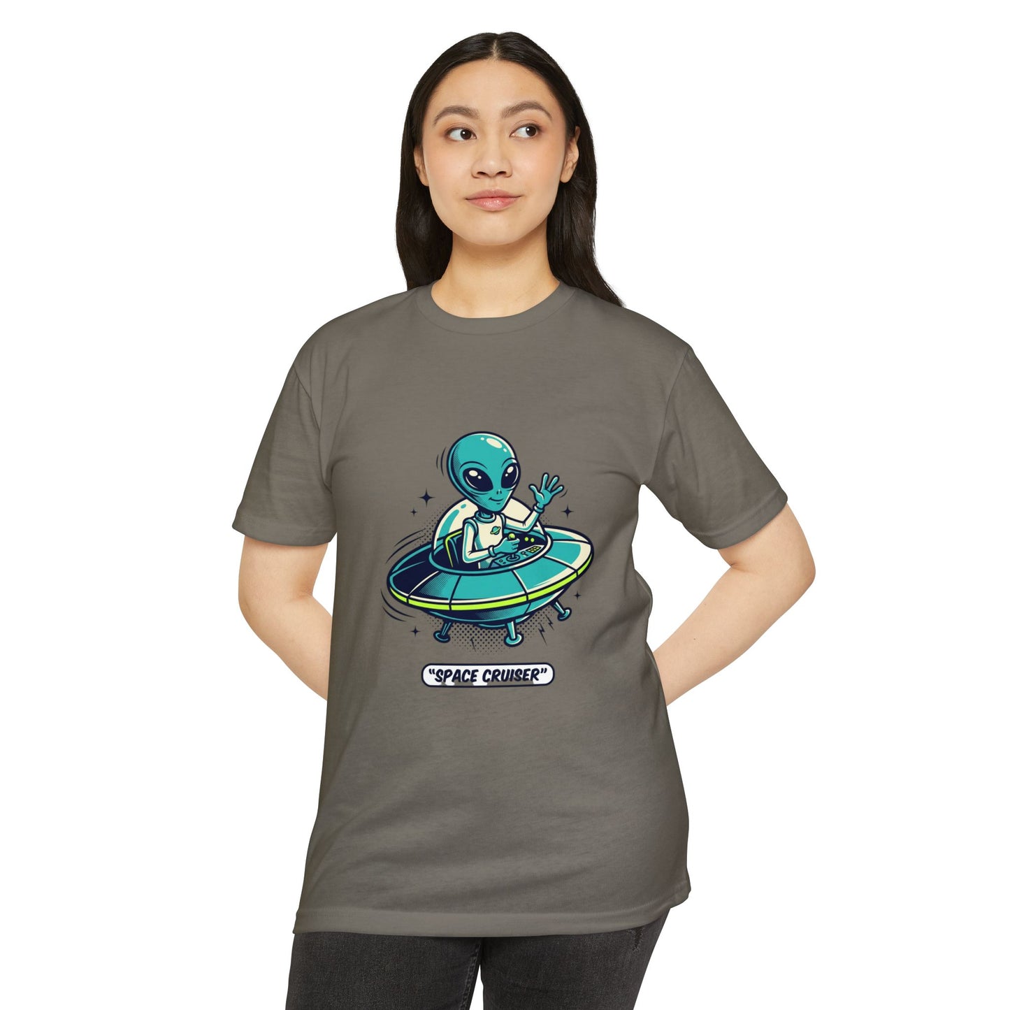 Space Cruiser Alien UFO T‑Shirt — Sci‑Fi Graphic Tee
