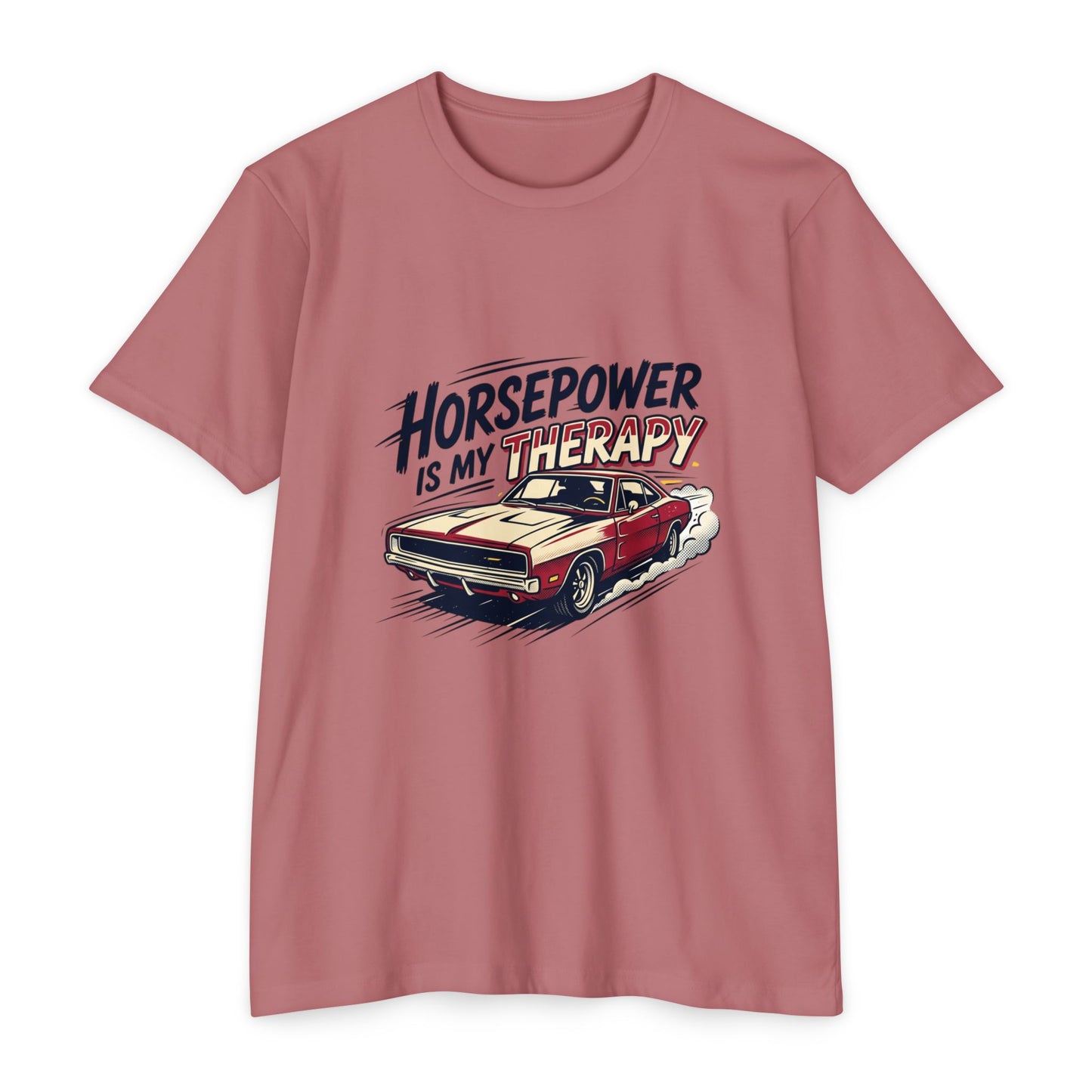 Horsepower Is My Therapy T-Shirt — Racing & Car Enthusiast Tee