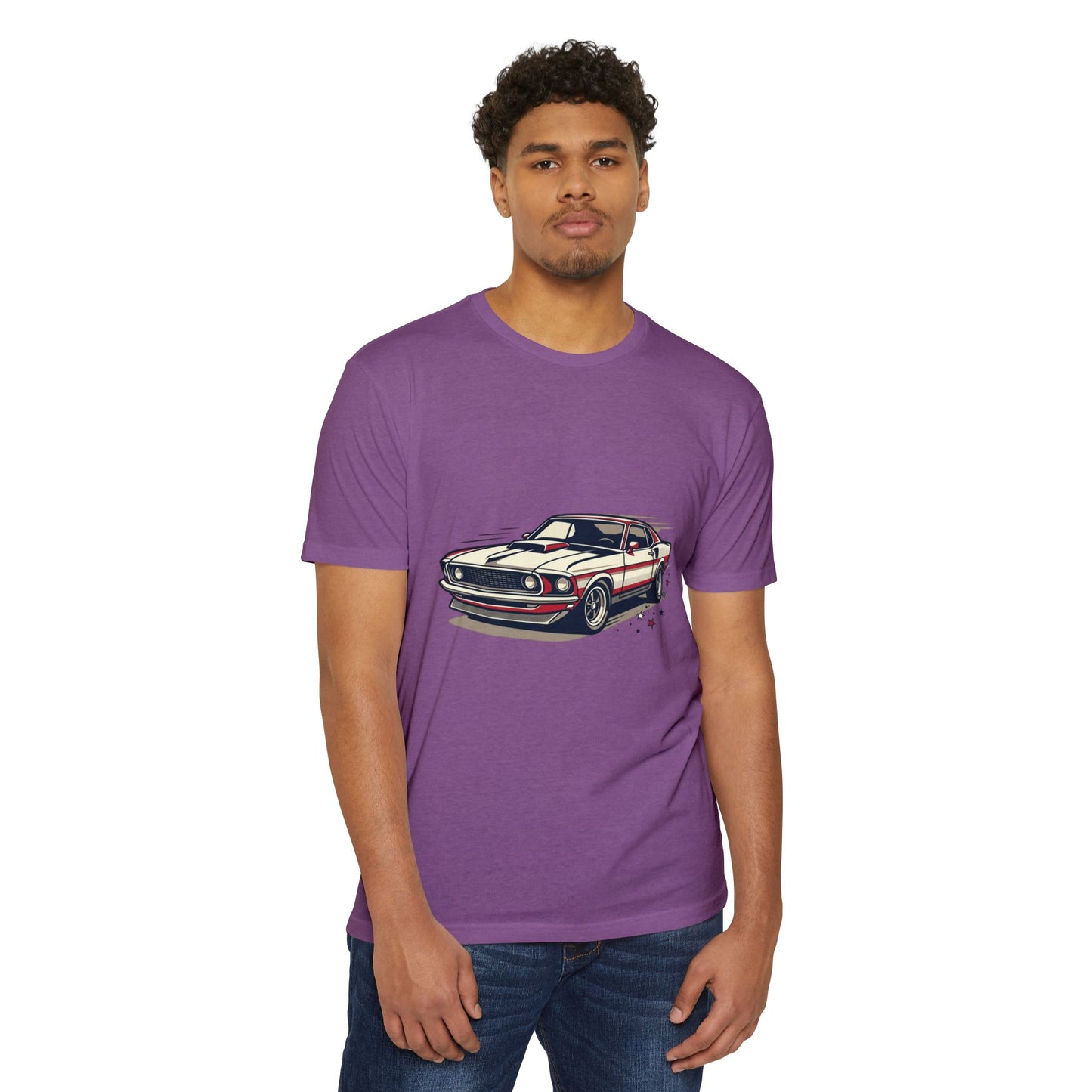 Classic Muscle Car T-Shirt — Retro Racing Illustration Tee