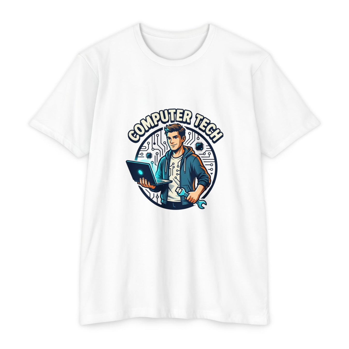 Computer Tech T-Shirt — Retro IT Technician Graphic Tee