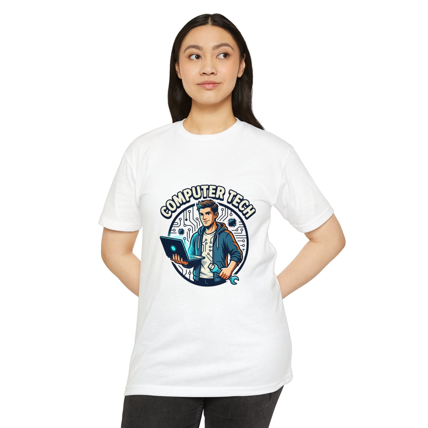 Computer Tech T-Shirt — Retro IT Technician Graphic Tee