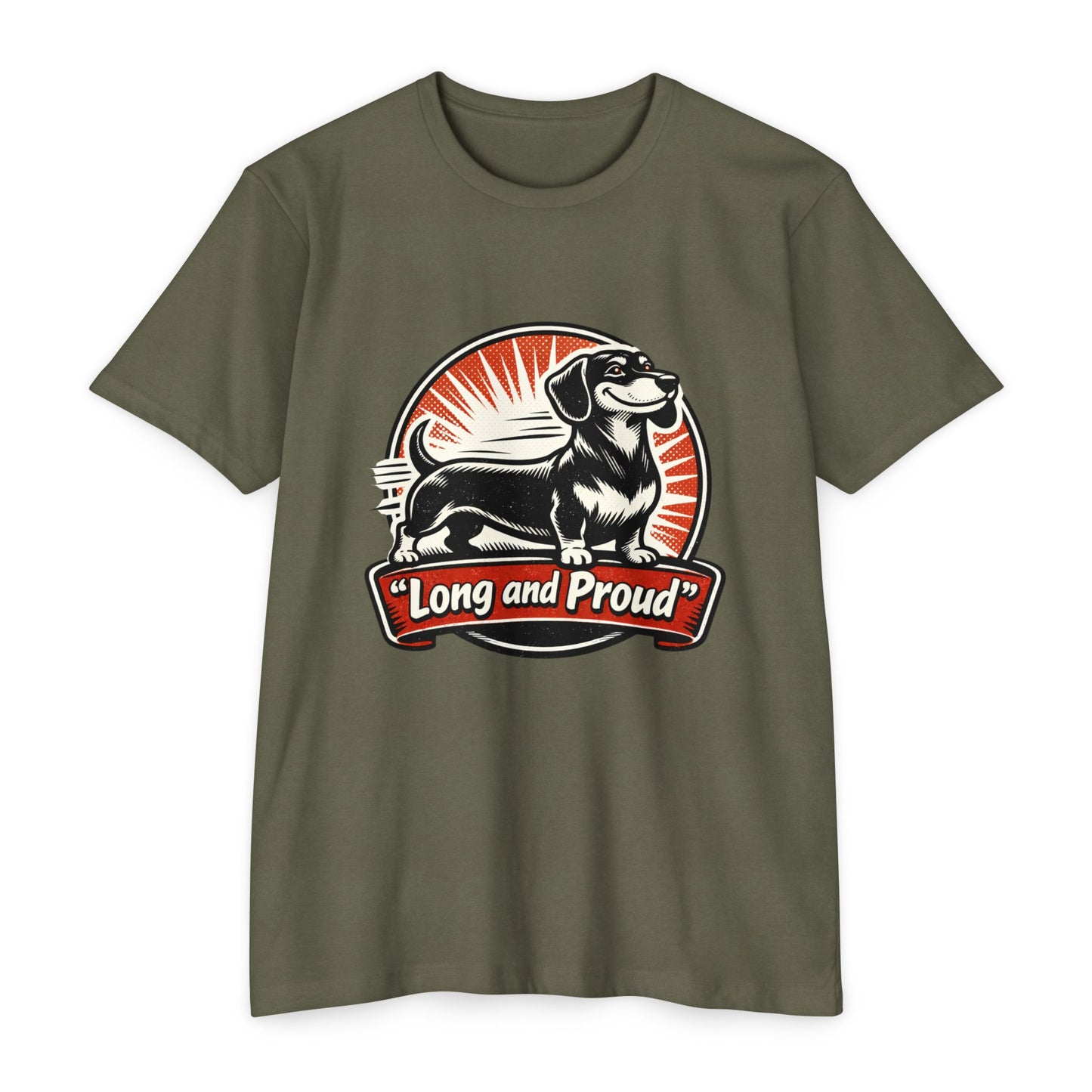 Long and Proud Dachshund T-Shirt — Cute Retro Wiener Dog Tee