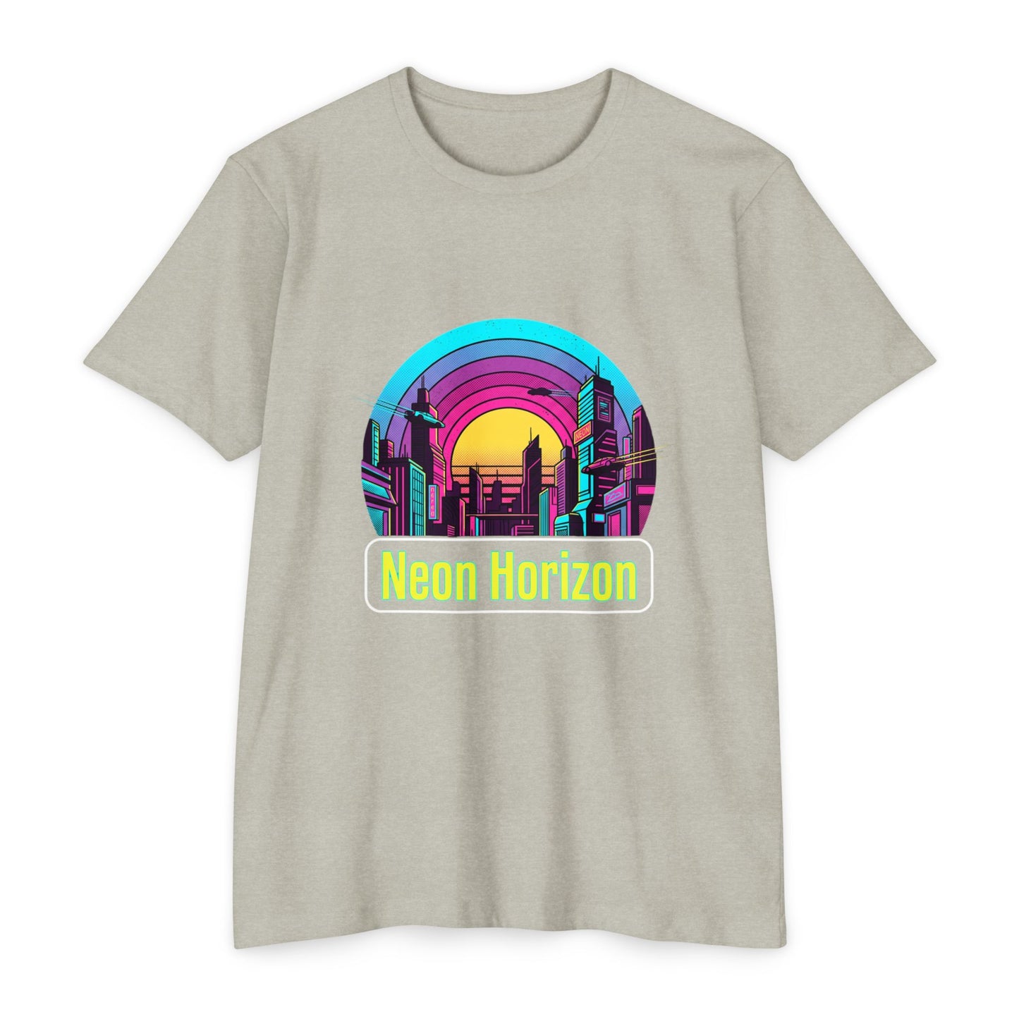 Neon Horizon Retro City T-Shirt