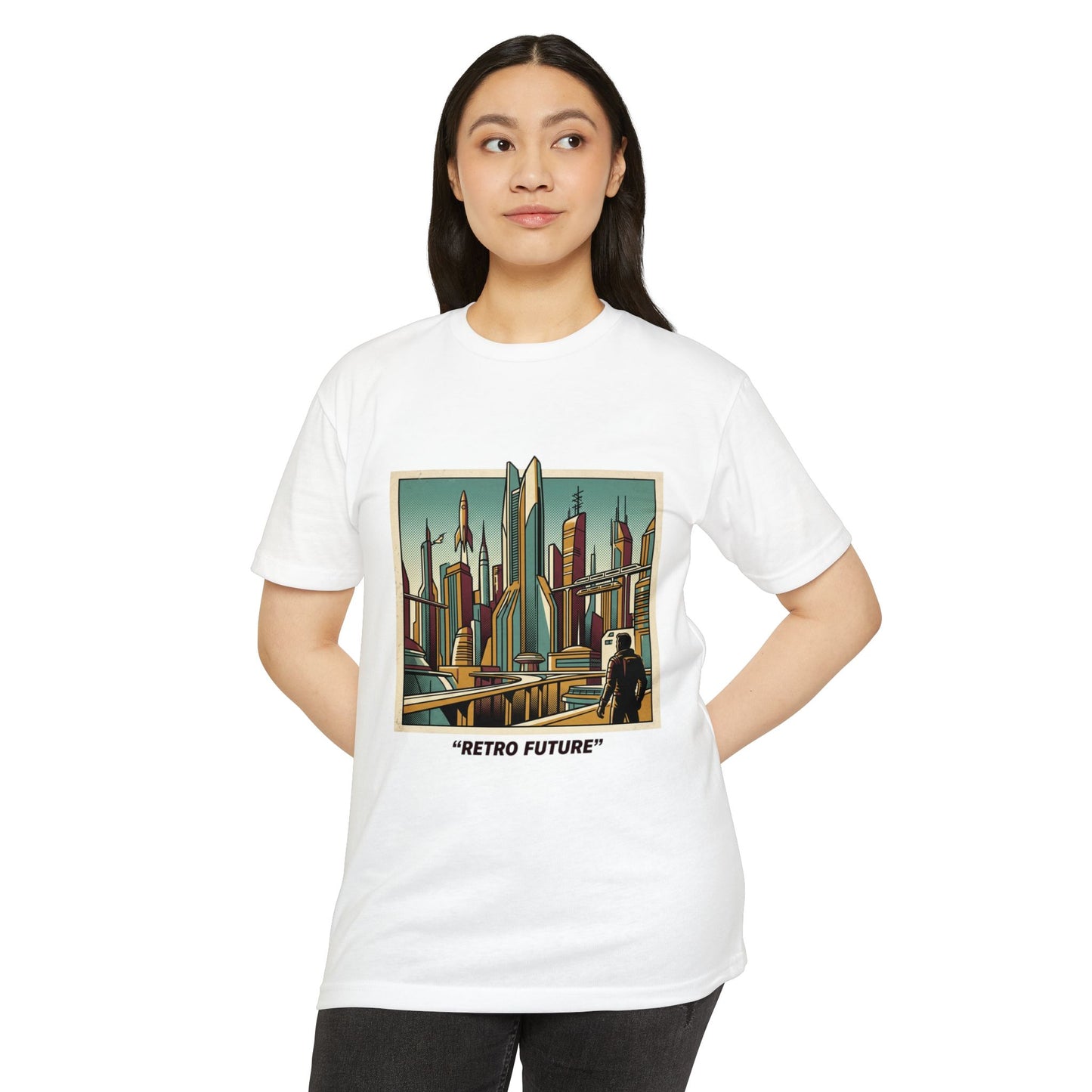 Retro Future Vintage Sci‑Fi City T‑Shirt