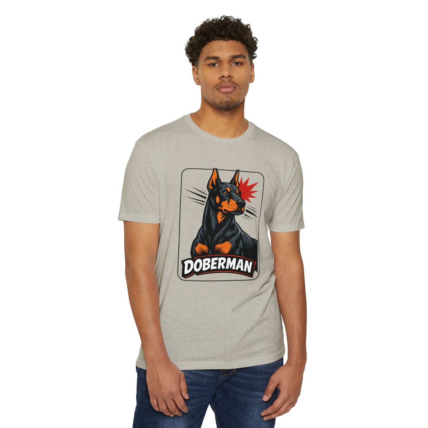 Doberman Graphic T-Shirt — Bold Vintage Canine Design
