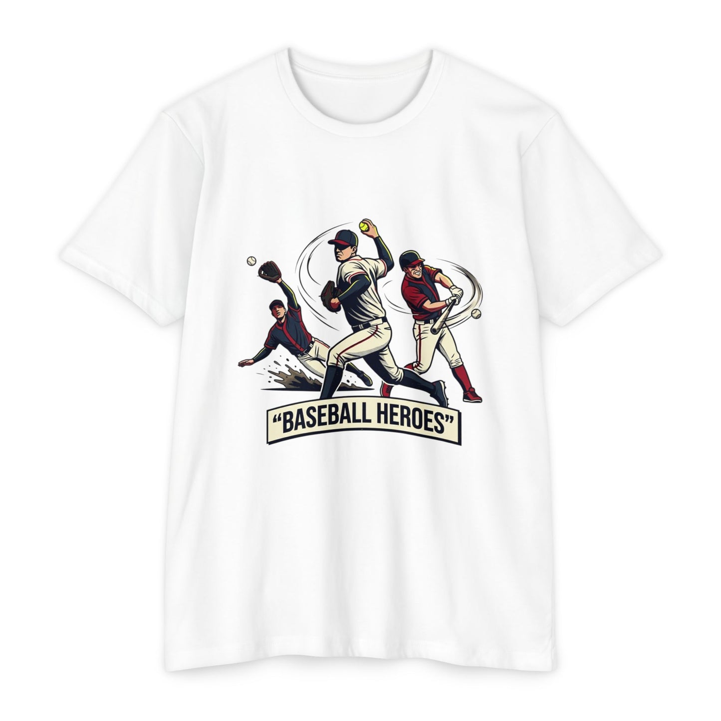 Baseball Heroes Vintage Players T-Shirt