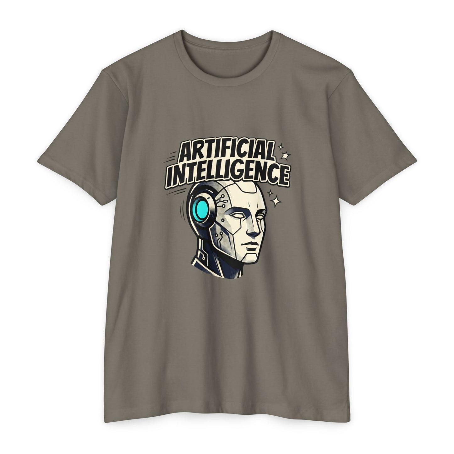 Artificial Intelligence Robot Tee — AI Head Graphic T-Shirt