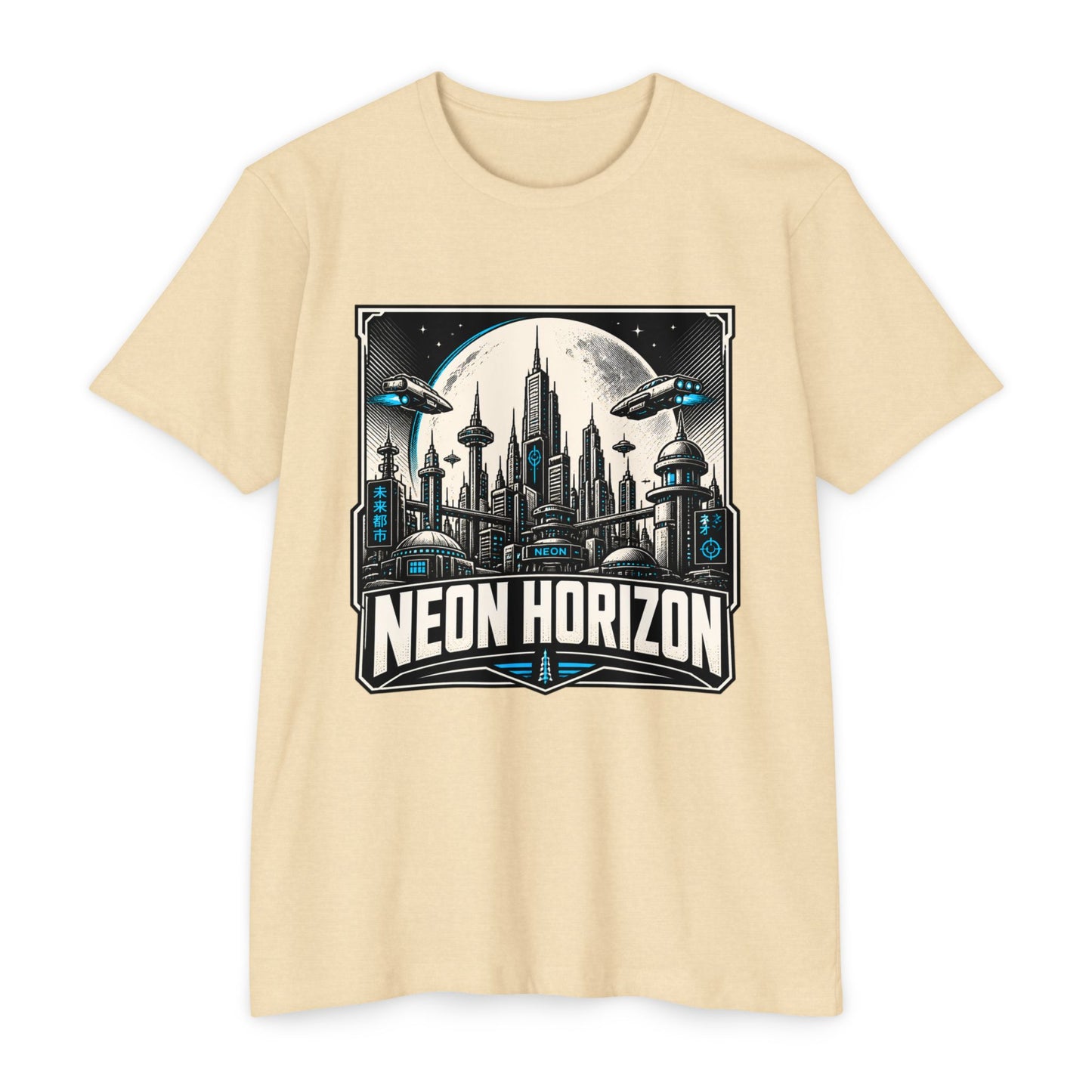 Neon Horizon Sci‑Fi T-Shirt
