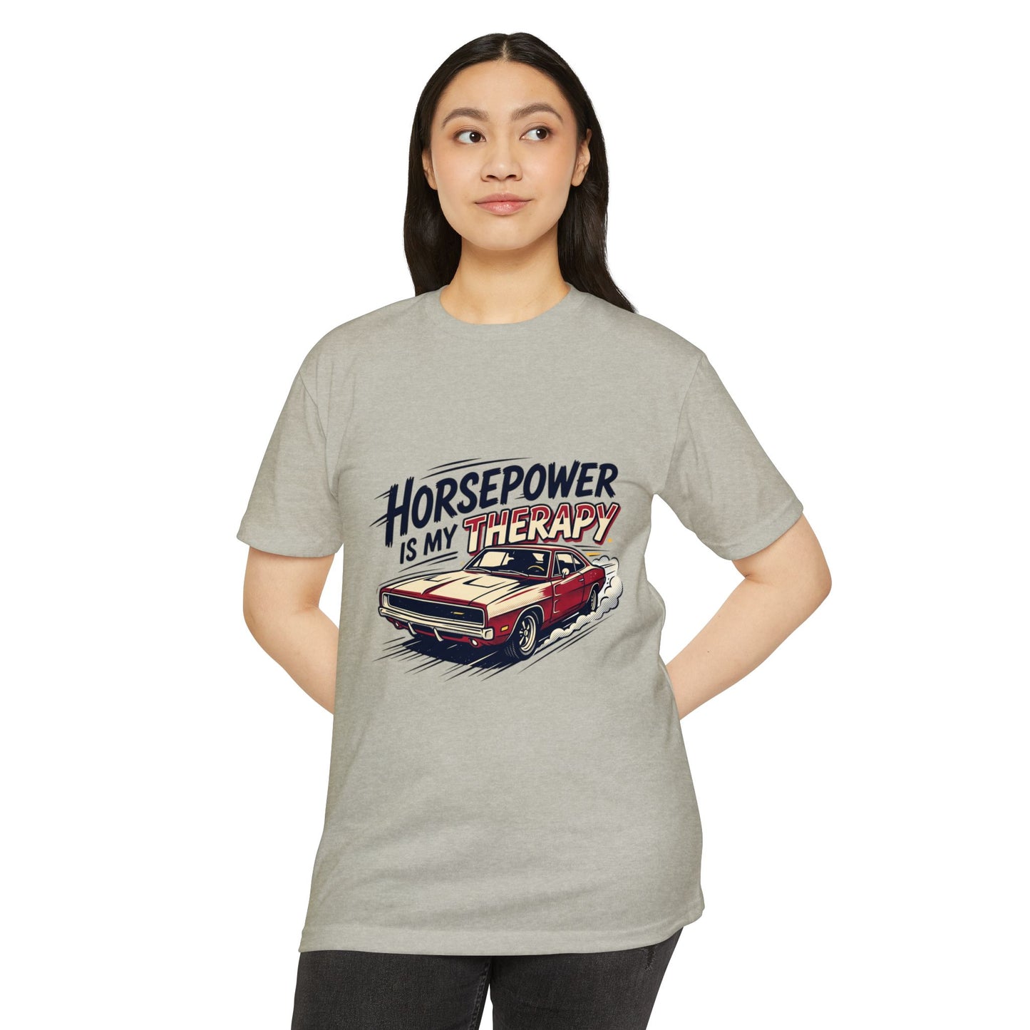 Horsepower Is My Therapy T-Shirt — Racing & Car Enthusiast Tee