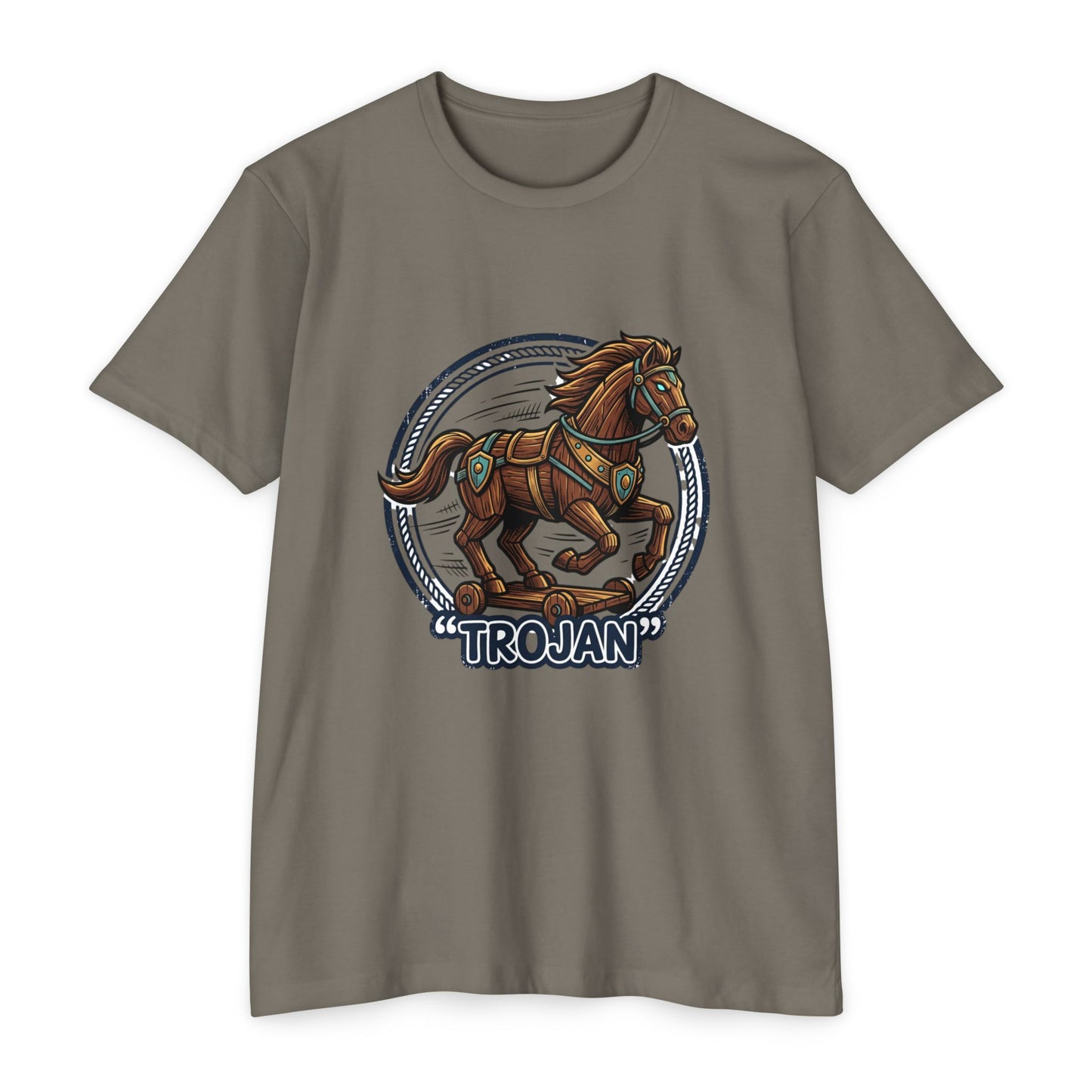 Trojan Horse Vintage Equestrian Logo T-Shirt